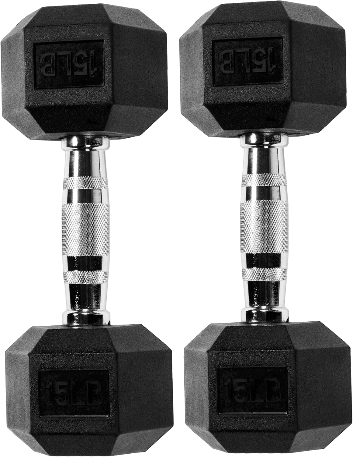 Fitvids Rubber Encased Hex Dumbbell Set with Rack, 5-20LB or 5-25LB Hand Weights with Anti-Slip Grip for Exercise & Fitness, Dumbbell Weights Set for Home Gym, 100LB or 150LB Set Options