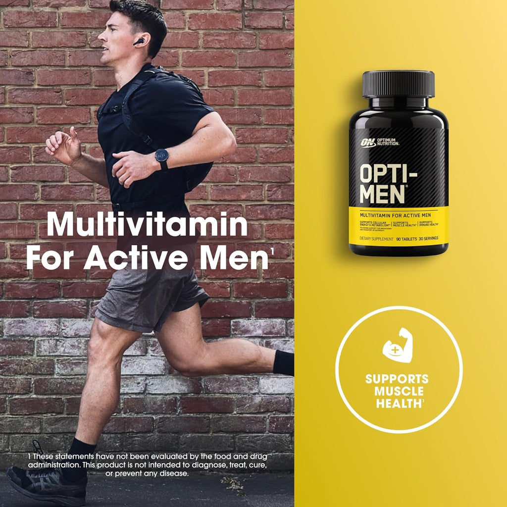Optimum Nutrition Opti-Men Daily Multivitamin for Men, Immune Support Supplement with Amino Acids, 80 Day Supply, 240 Count, (Packaging May Vary)
