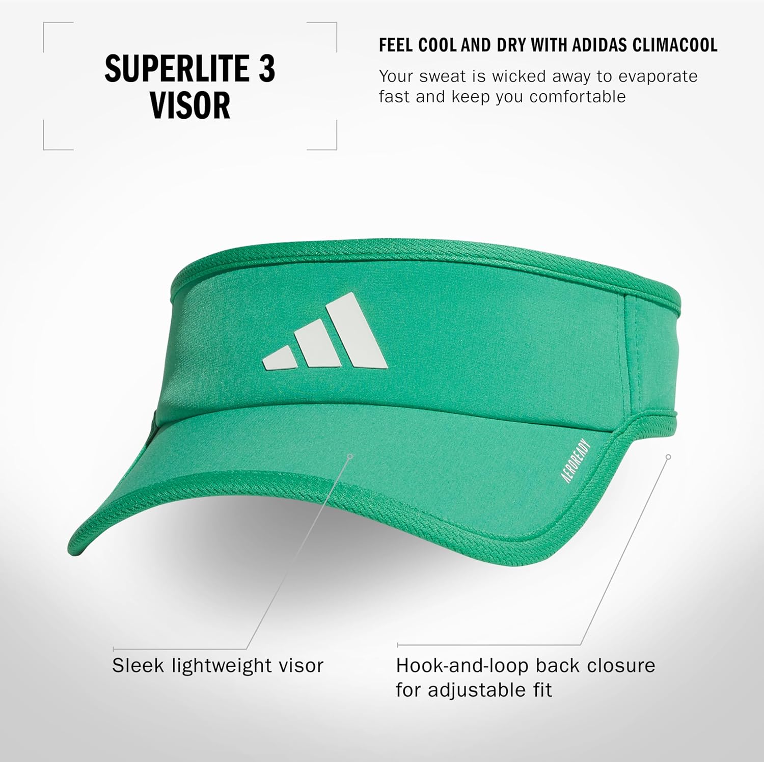 adidas Superlite, Sun Visor Hat for Women, Sport Performance, Outdoor Activities