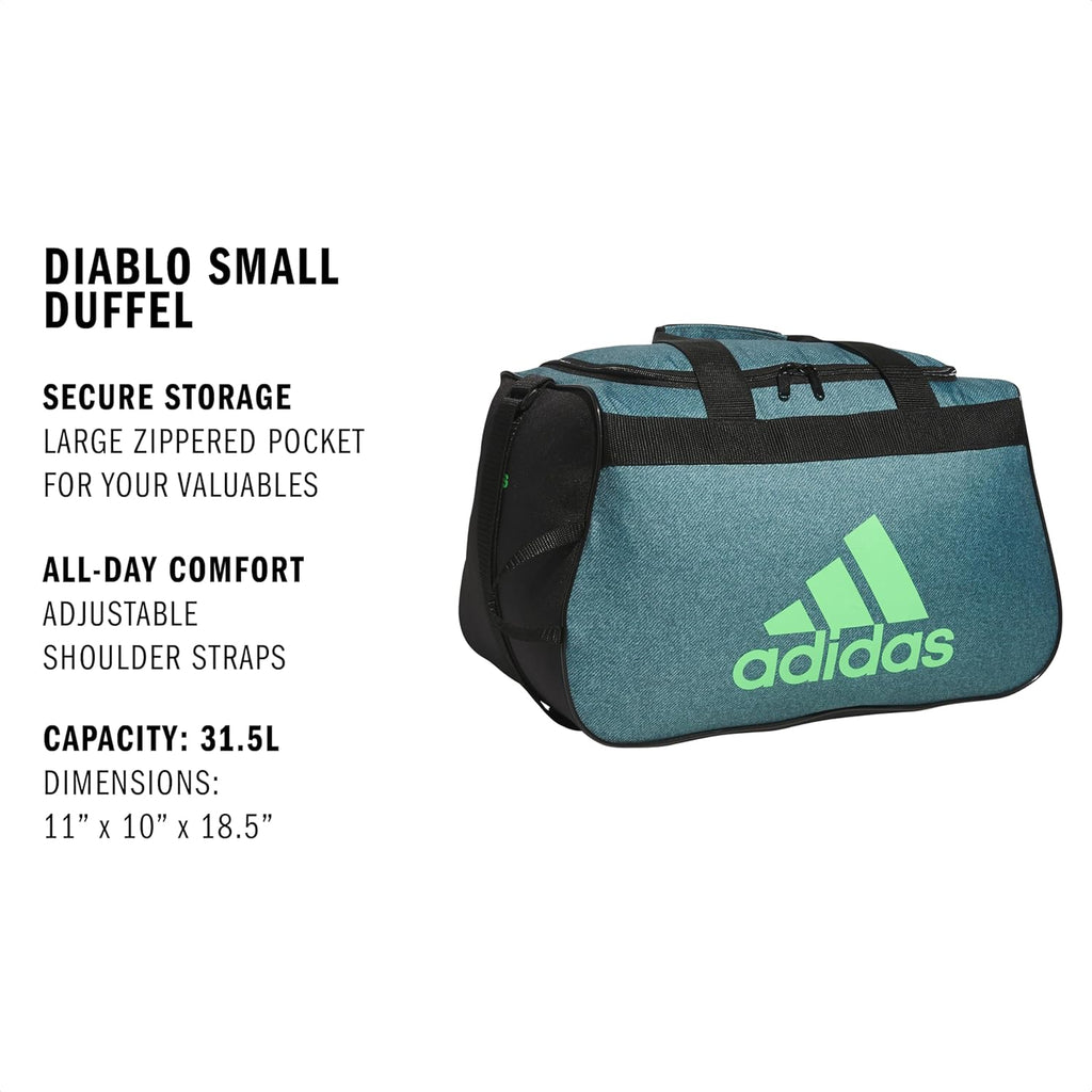 adidas Diablo Power Gym Small Duffel Bag for Men and Women – Lightweight for Sports and Travel