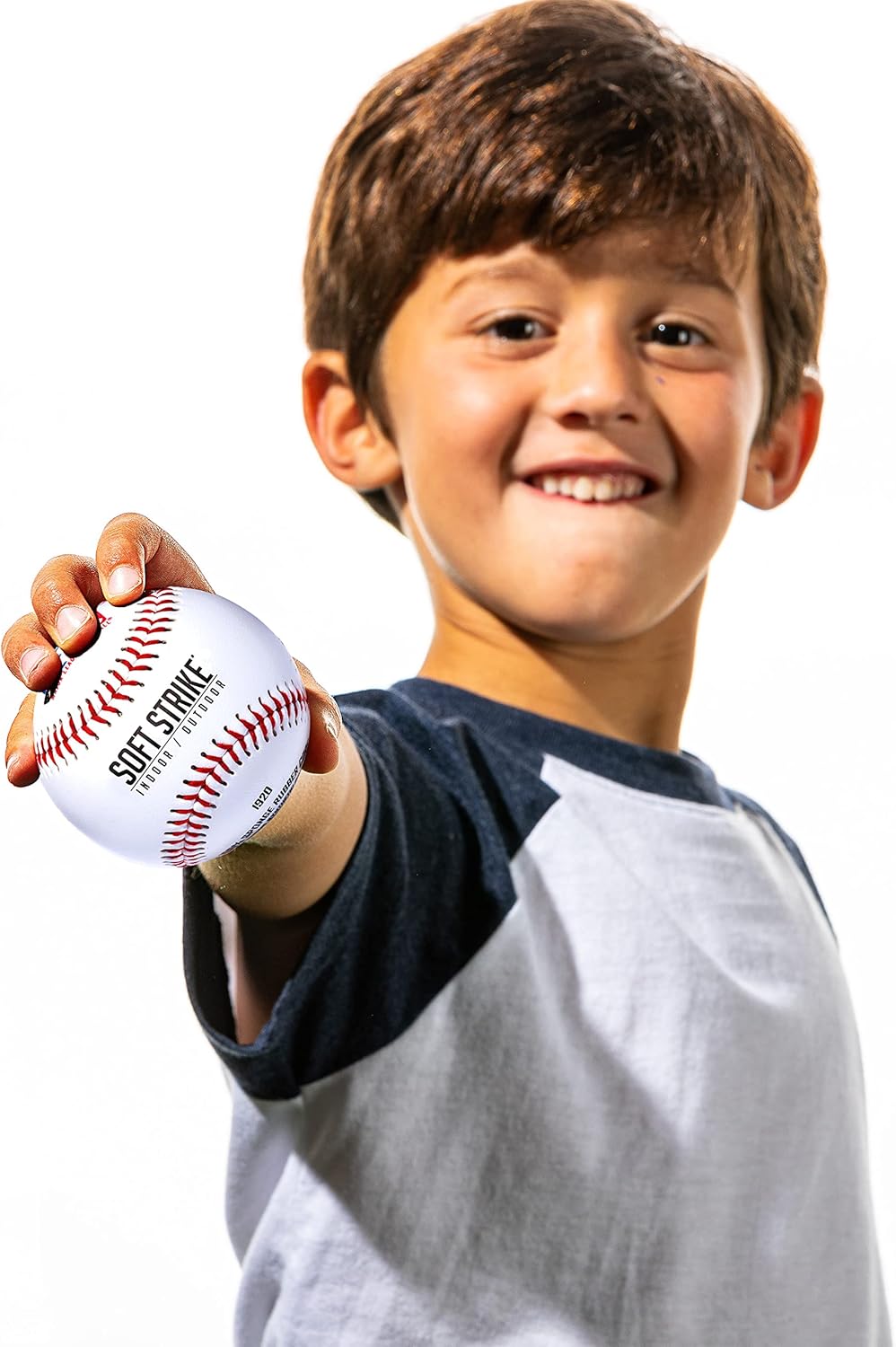 Franklin Sports Soft-Strike Teeball - Official Size and Weight Approved for Teeball - Hollow Rubber Core Technology for Safety - MLB Teeball Ball for Indoor/Outdoor Use