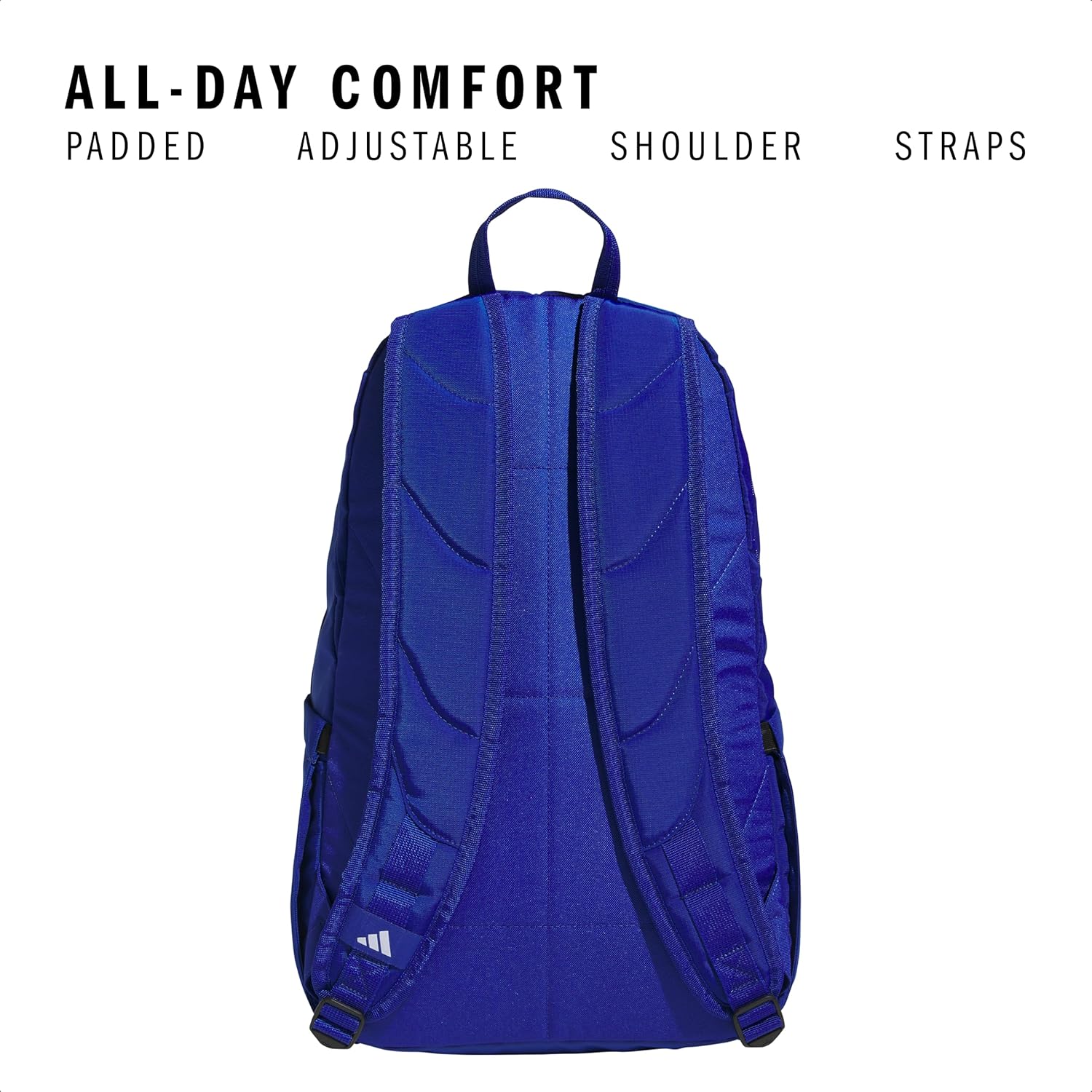 adidas Defender 5 Team Sports Backpack (33L) Durable Large Athletic Gym Laptop Travel Bag, Royal Blue, One Size