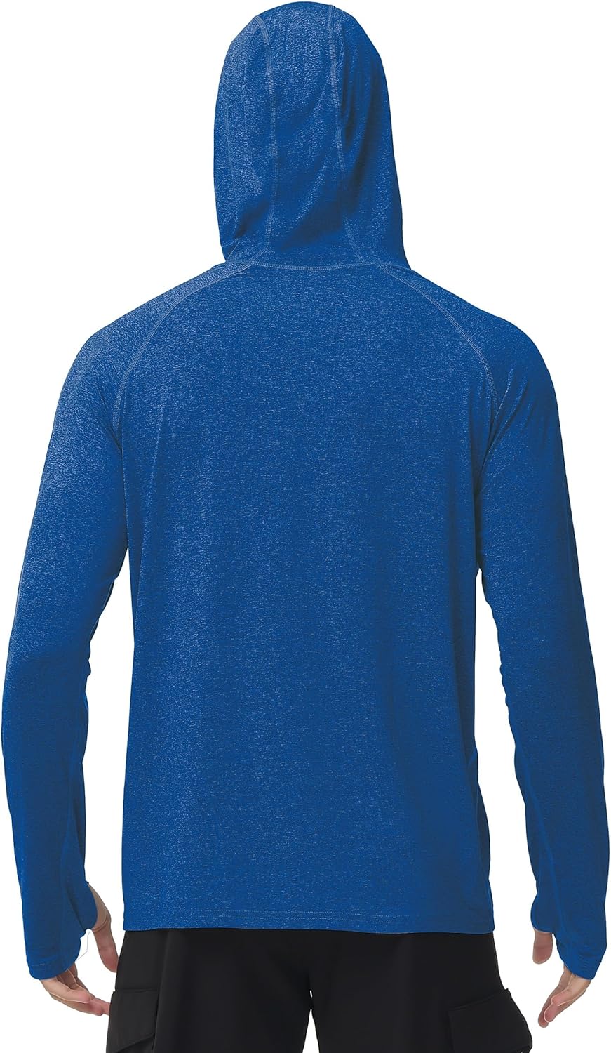 Roadbox Mens UPF 50+ Fishing Shirts, Long Sleeve UV Sun Hoodie, Hiking Running Swim Athletic Workout Shirt