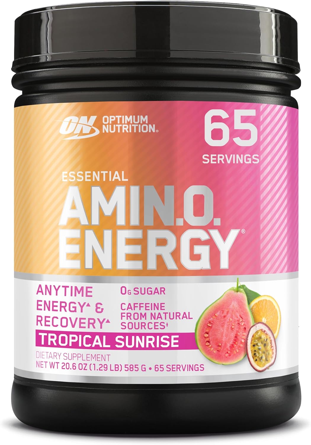 Optimum Nutrition Amino Energy - Pre Workout with Green Tea, BCAA, Amino Acids, Keto Friendly, Green Coffee Extract, Energy Powder - Orange Cooler, 65 Servings (Packaging May Vary)