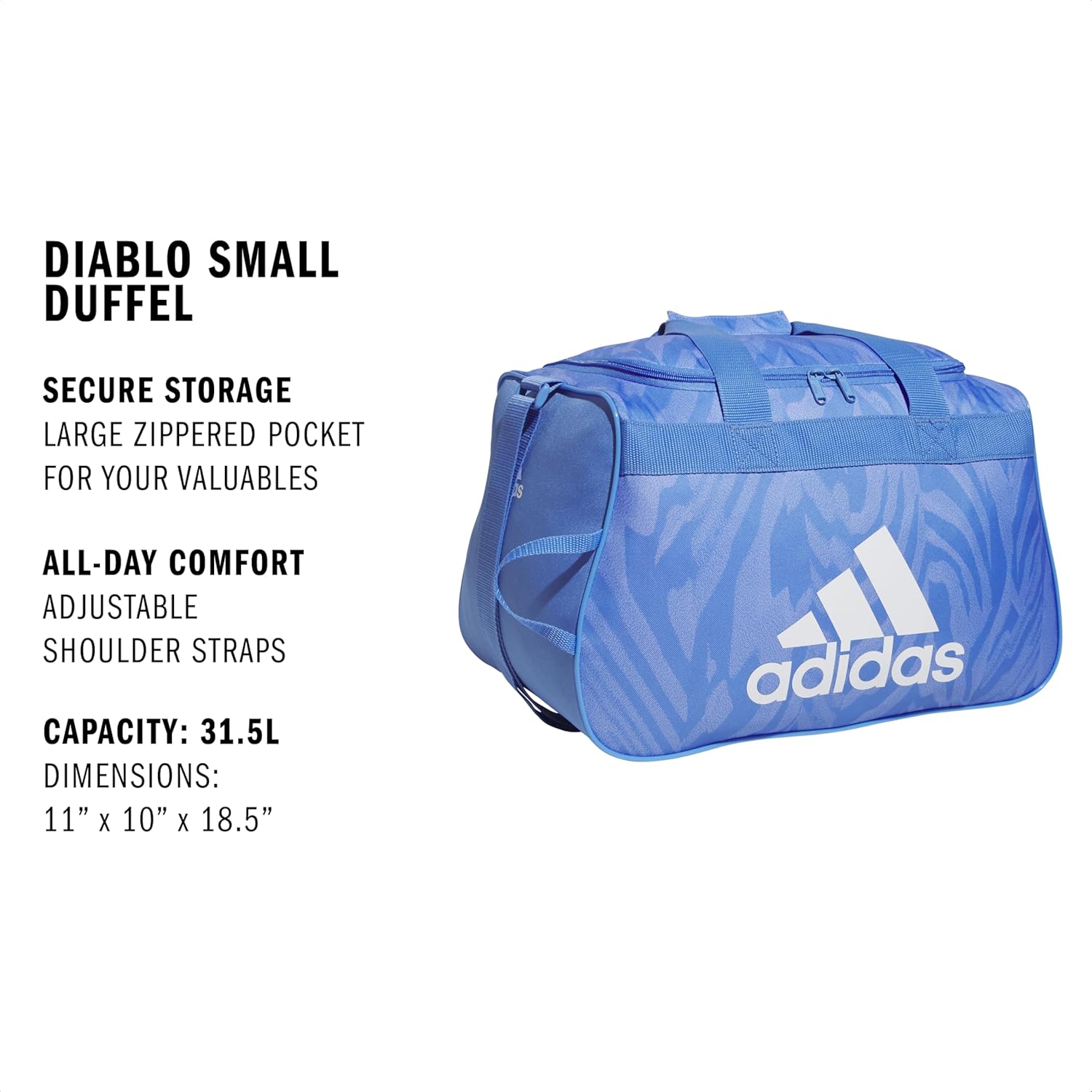 adidas Diablo Power Gym Small Duffel Bag for Men and Women – Lightweight for Sports and Travel