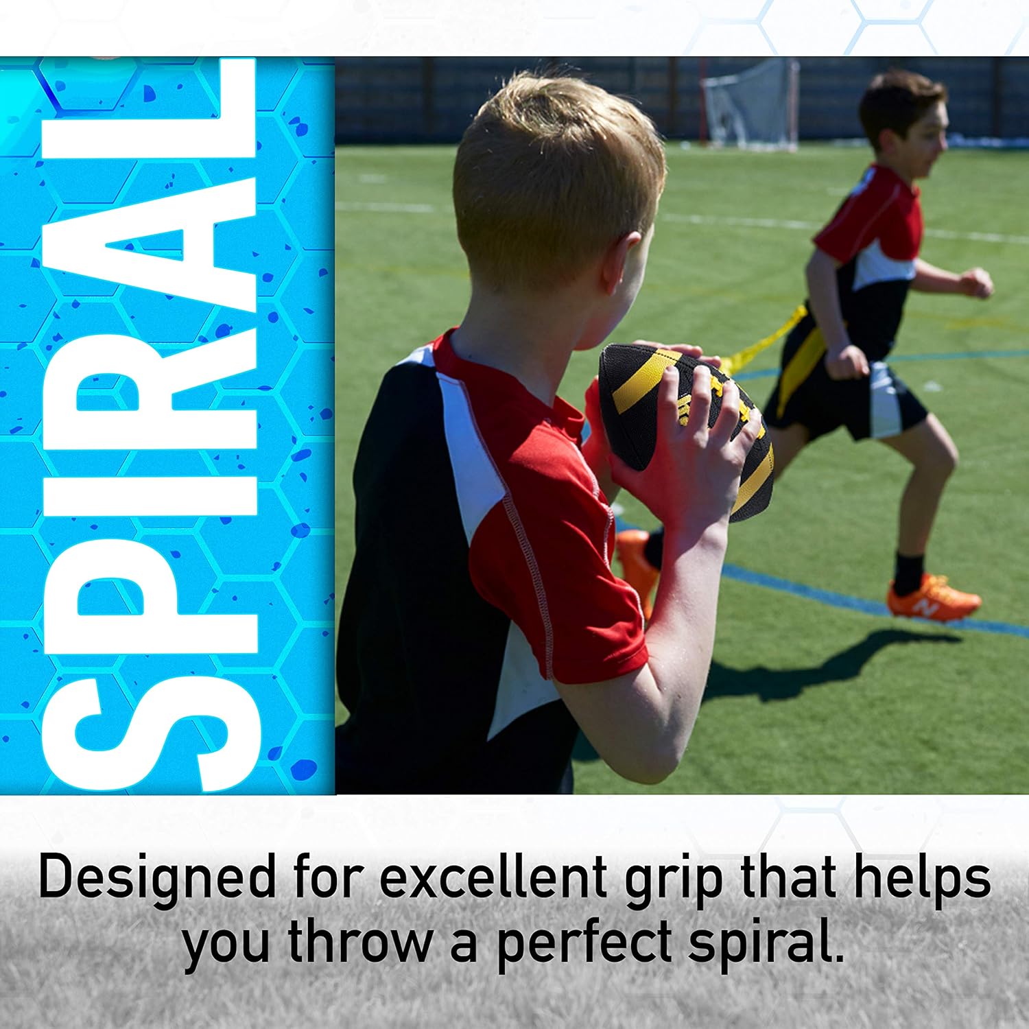 Franklin Sports Youth + Adult Footballs - Extra Grip 1000 Official Size, Junior + Pee Wee Kids - 1 + 12 Packs