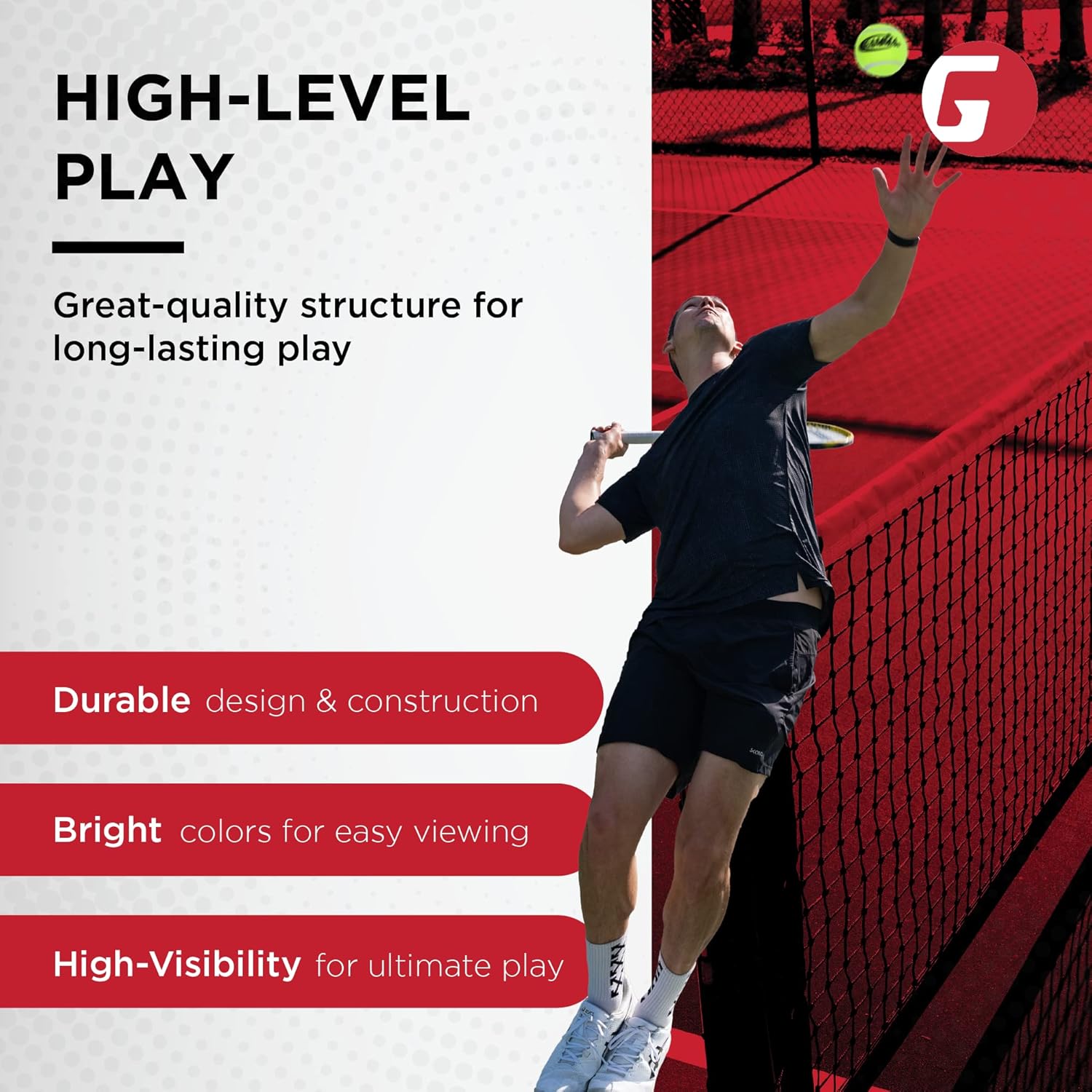 GAMMA Sports Pressureless Tennis Balls Box - Ideal for Practice, Teaching, and Training with High-Visbility Felt - Indoor and Outdoor Court Play - 48 and 75 Pack Sizes