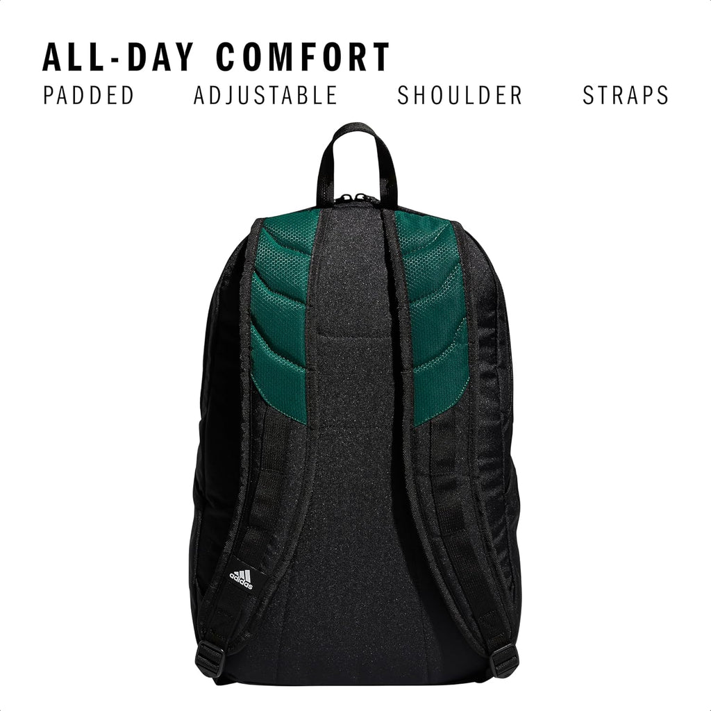 adidas Stadium Team Sports Backpack for Men and Women (36l) Durable Athletic Laptop Bag, Navy Blue/3.0, One Size