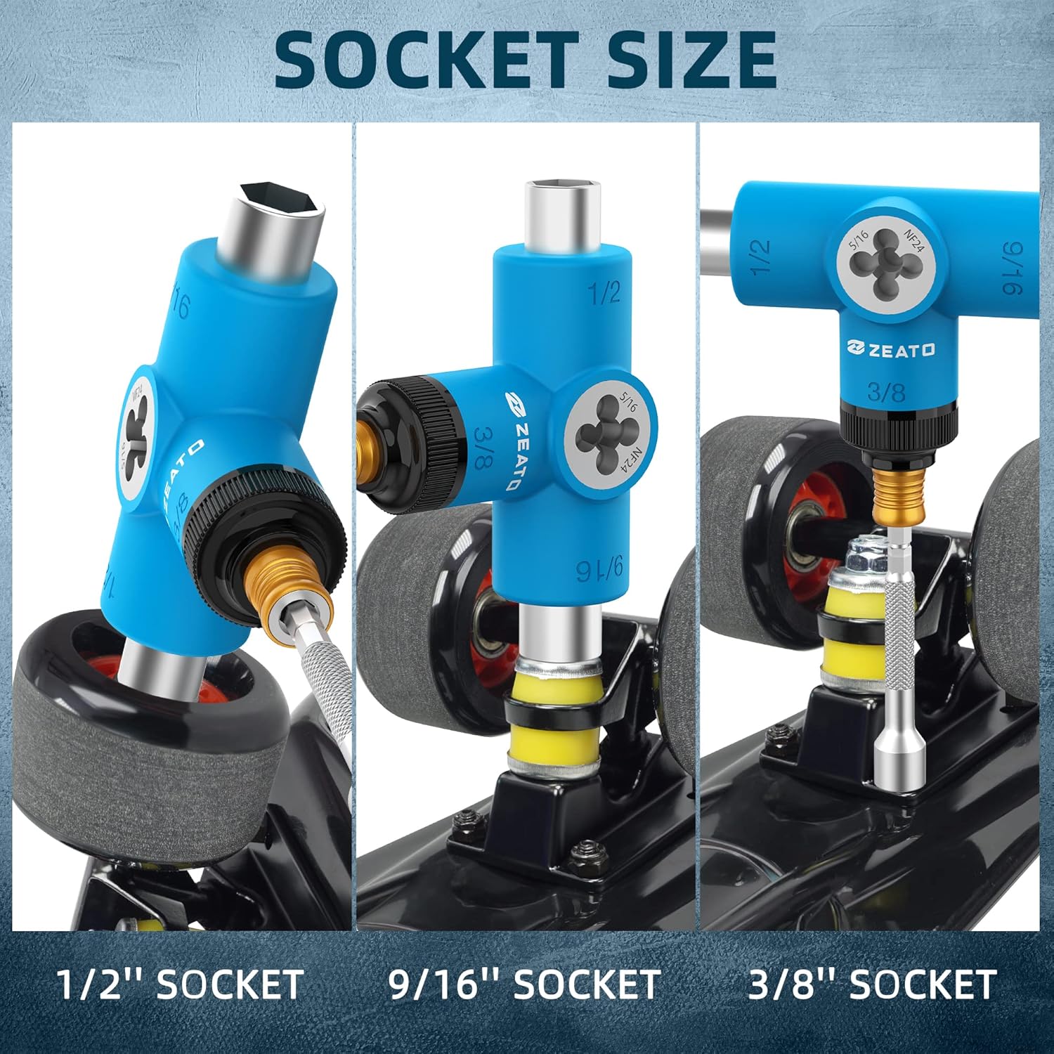 All-in-One Skate Tools Multi-Function Portable Skateboard T Tool Accessory with T-Type Allen Key and L-Type Phillips Head Wrench Screwdriver