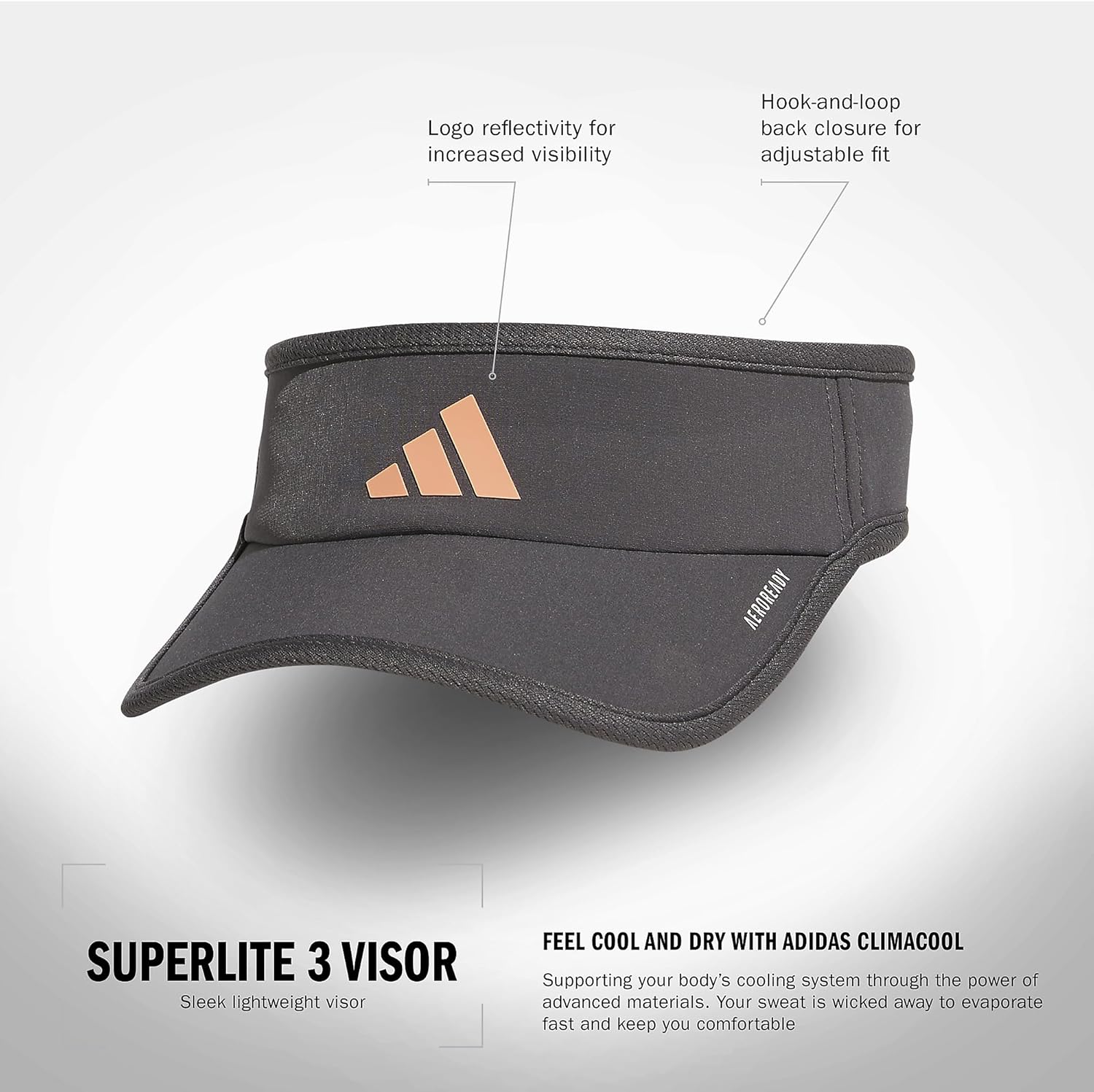 adidas Superlite, Sun Visor Hat for Women, Sport Performance, Outdoor Activities