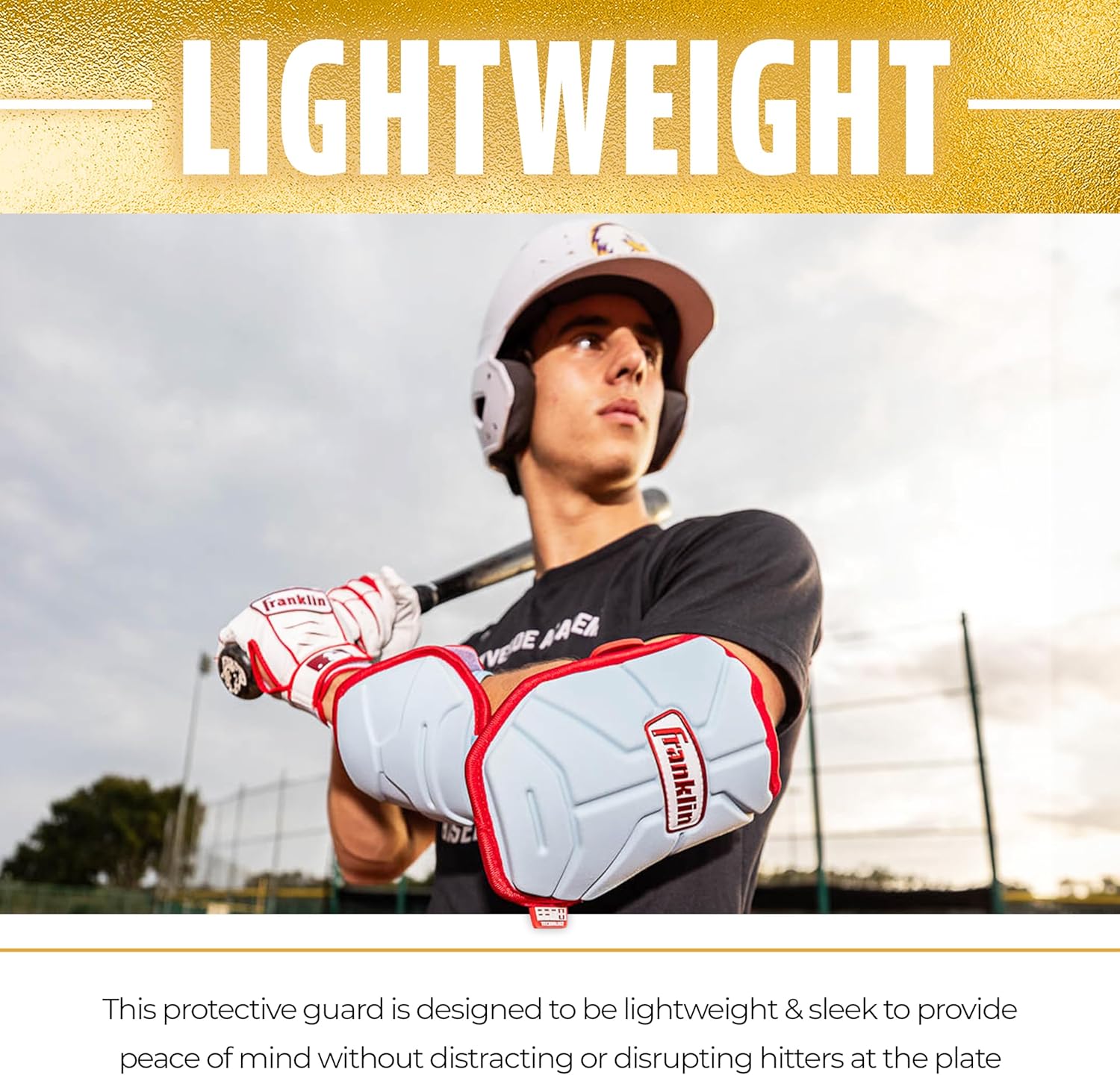Franklin Sports Baseball Elbow Guard - PRT Series Adult and Youth Baseball + Softball Elbow Shield for Batting