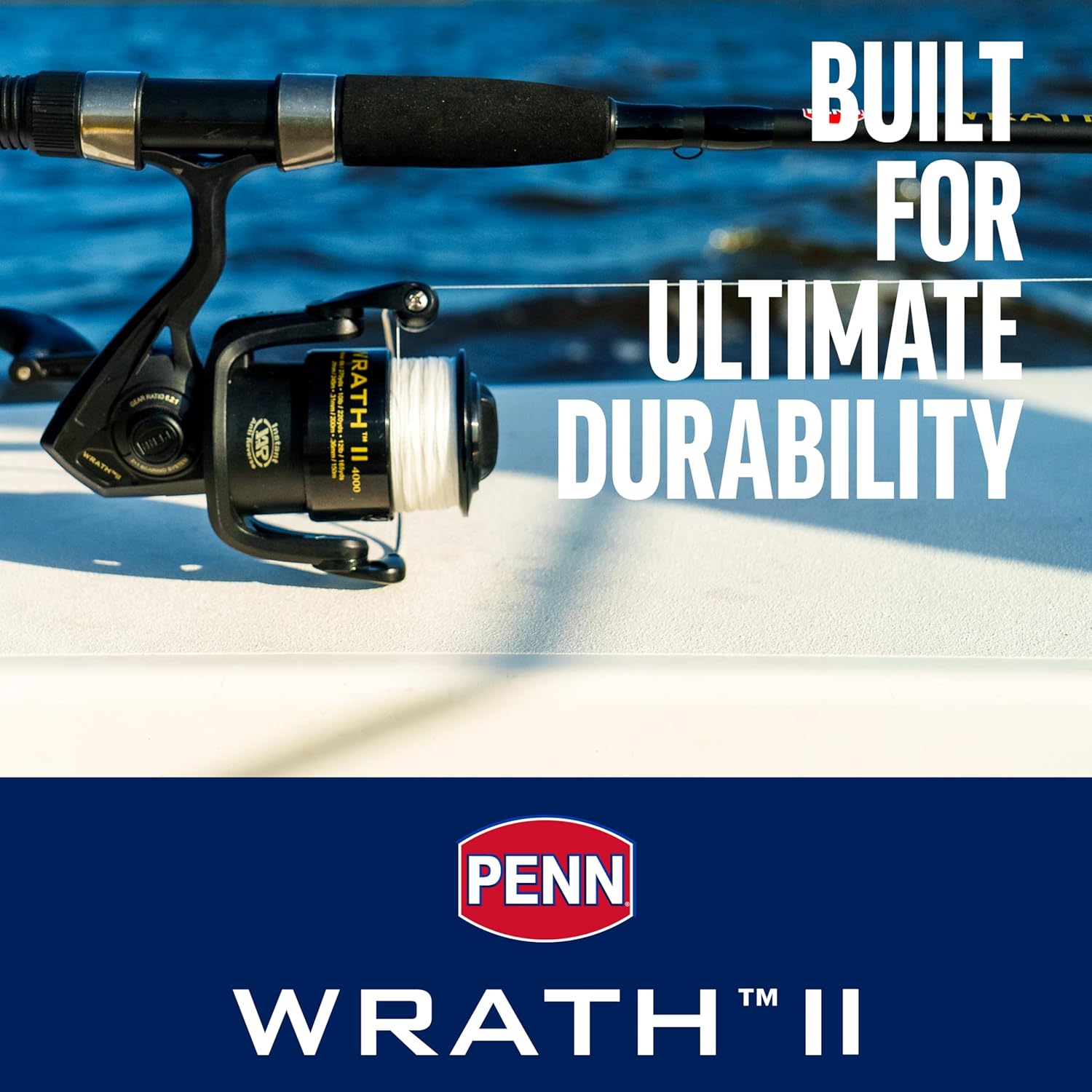 PENN Wrath II Spinning Reel and Fishing Rod Combo
