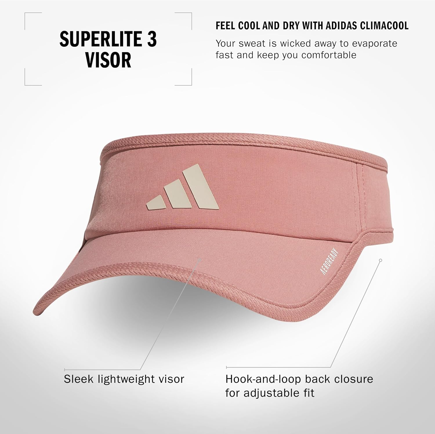 adidas Superlite, Sun Visor Hat for Women, Sport Performance, Outdoor Activities