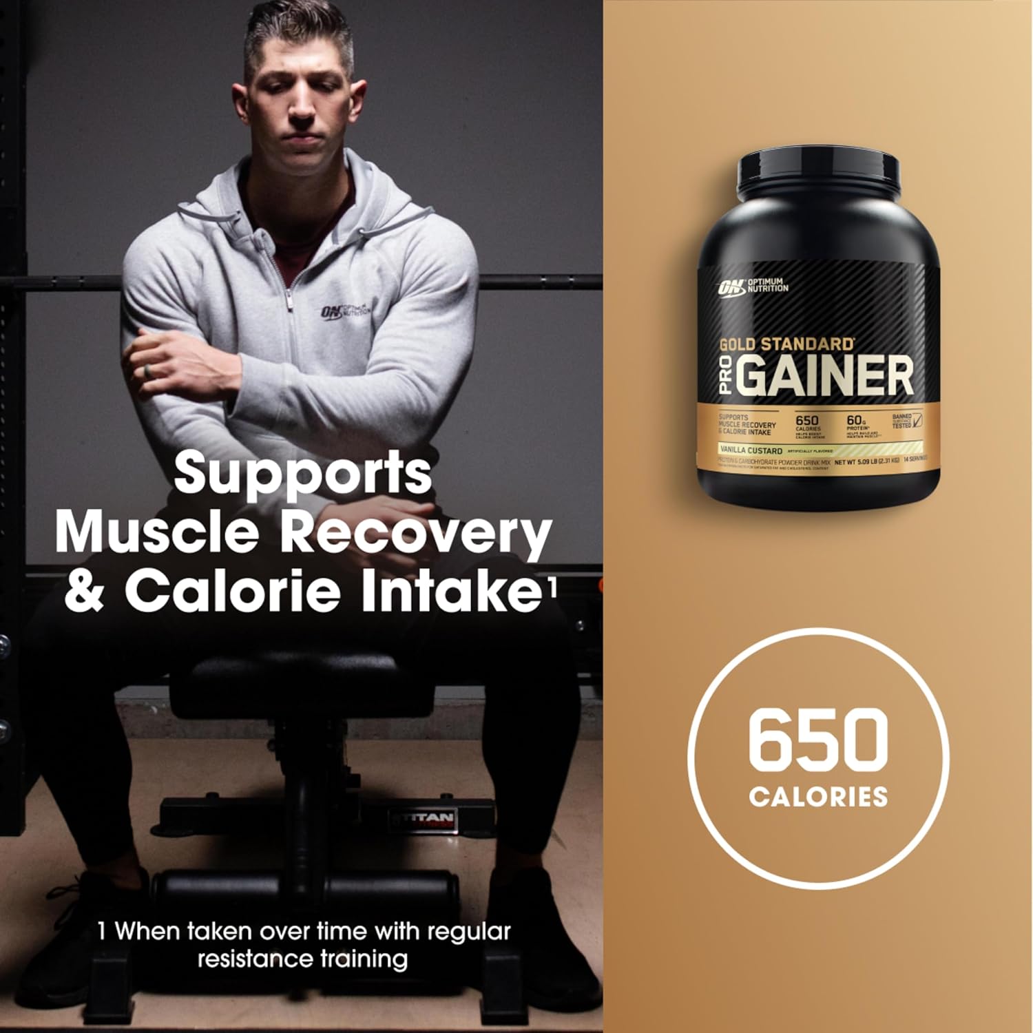Optimum Nutrition Gold Standard Pro Gainer, Weight Gainer Protein Powder, Double Chocolate, 10.19 Pounds (Packaging May Vary)