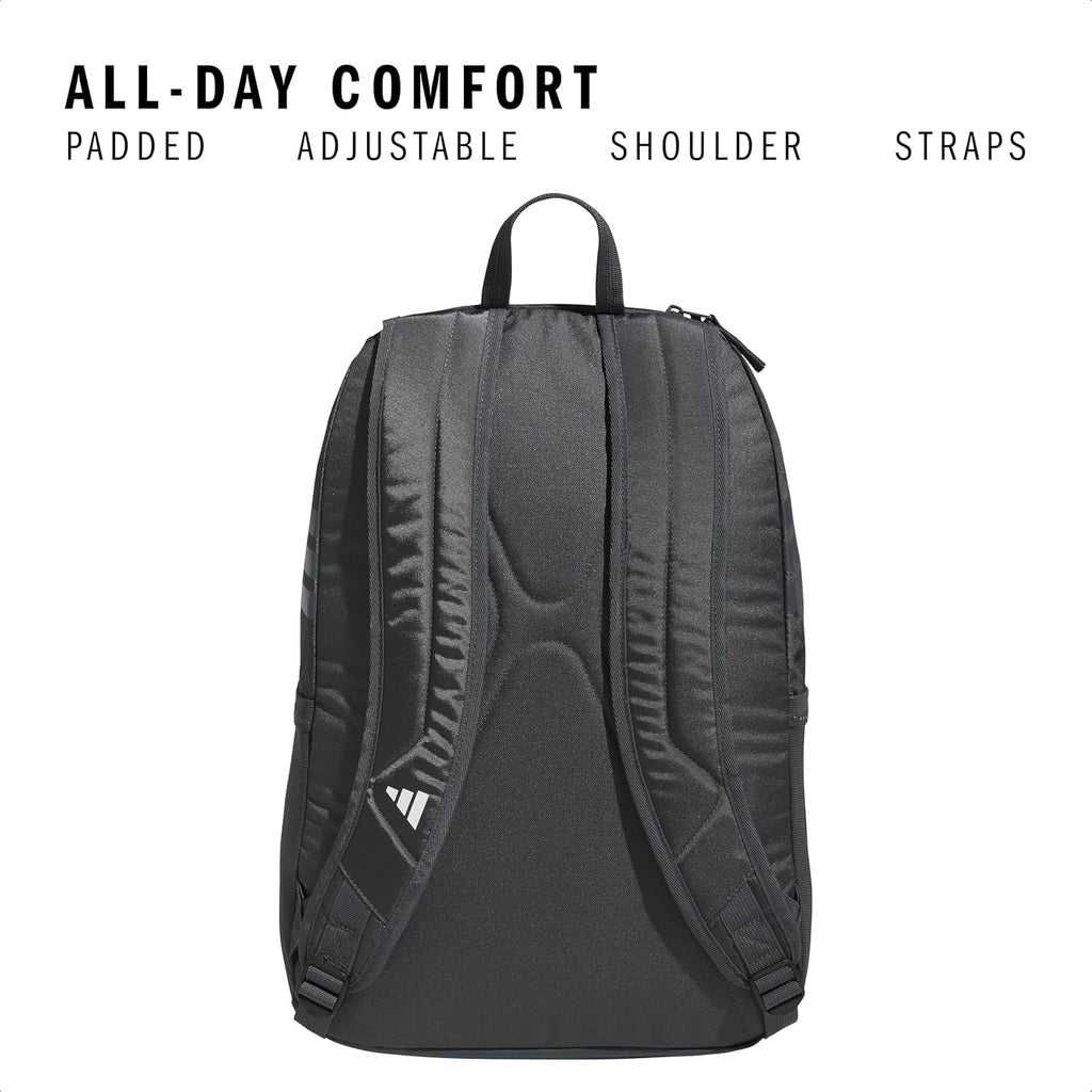 adidas Stadium Team Sports Backpack for Men and Women (36l) Durable Athletic Laptop Bag, Navy Blue/3.0, One Size
