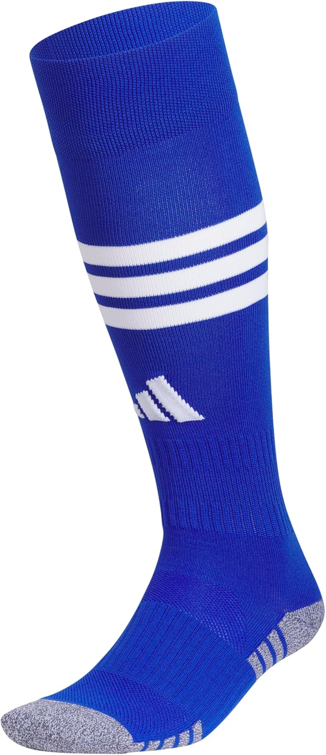 adidas 3-Stripe Hoop Soccer Socks (1-Pair) with Arch Compression for a Secure Fit
