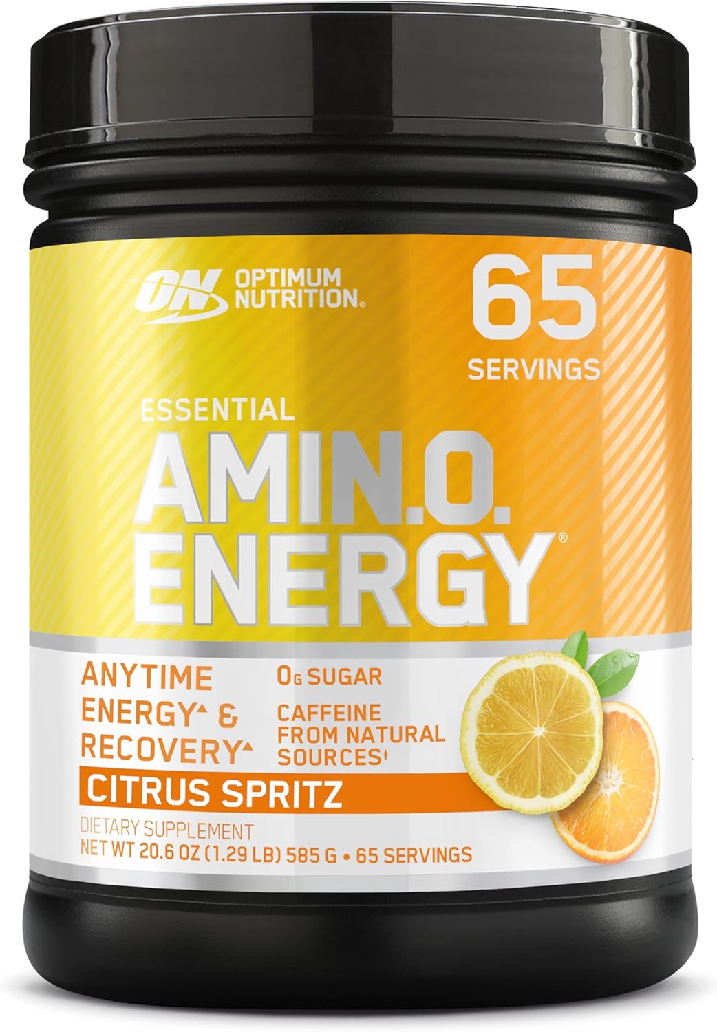 Optimum Nutrition Amino Energy - Pre Workout with Green Tea, BCAA, Amino Acids, Keto Friendly, Green Coffee Extract, Energy Powder - Orange Cooler, 65 Servings (Packaging May Vary)