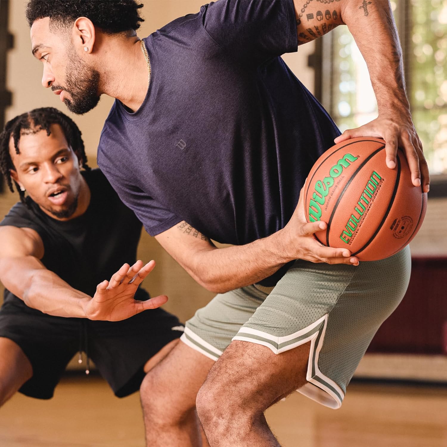 WILSON Evolution Indoor Game Basketballs - Size 5, Size 6 and Size 7