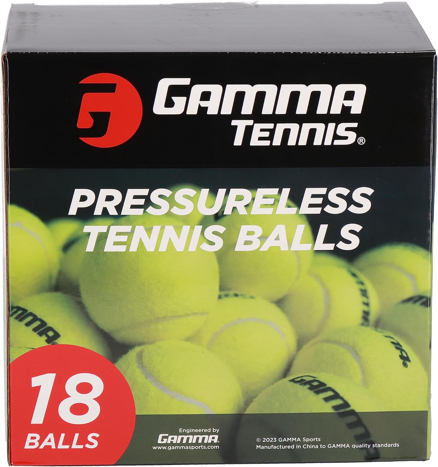 GAMMA Sports Pressureless Tennis Balls Box - Ideal for Practice, Teaching, and Training with High-Visbility Felt - Indoor and Outdoor Court Play - 48 and 75 Pack Sizes