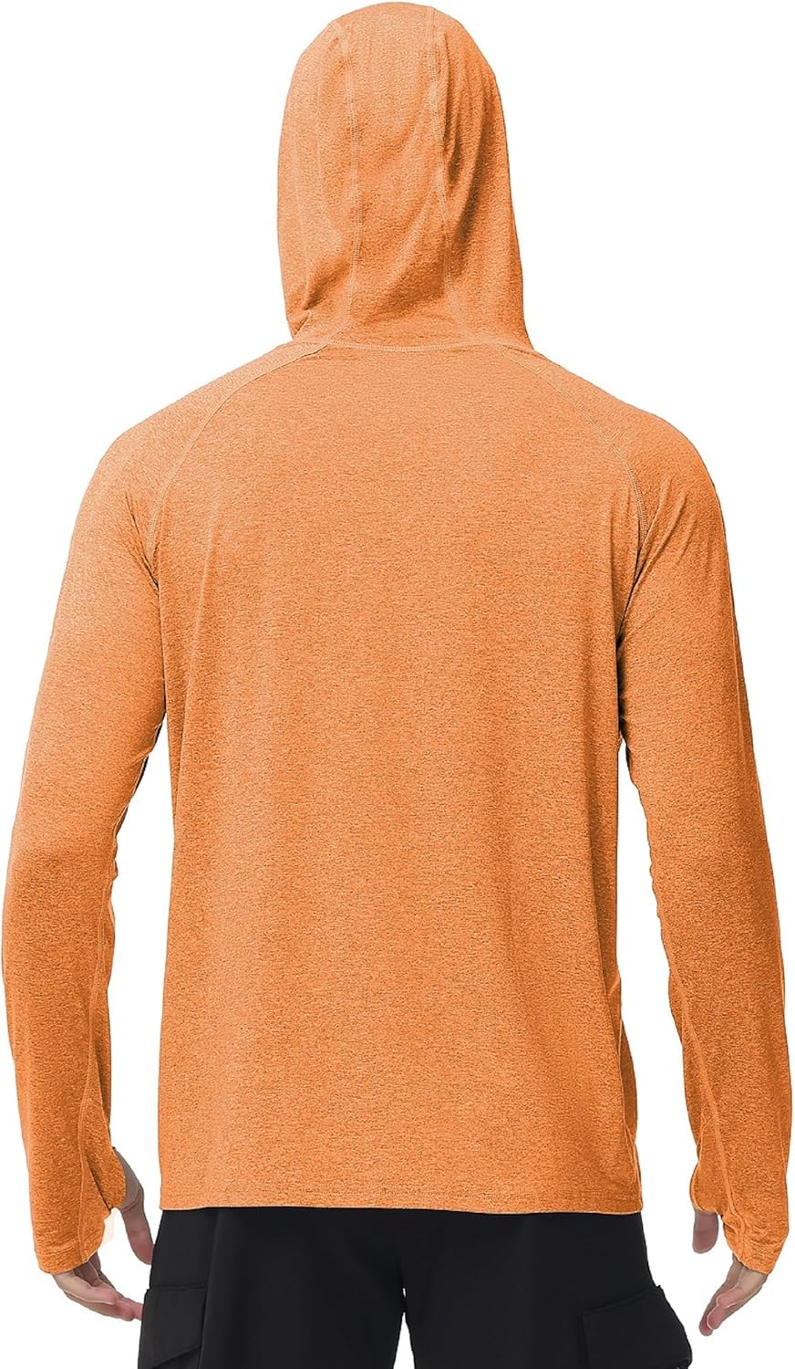 Roadbox Mens UPF 50+ Fishing Shirts, Long Sleeve UV Sun Hoodie, Hiking Running Swim Athletic Workout Shirt