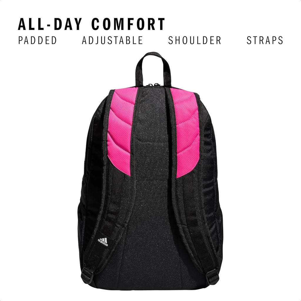 adidas Stadium Team Sports Backpack for Men and Women (36l) Durable Athletic Laptop Bag, Navy Blue/3.0, One Size