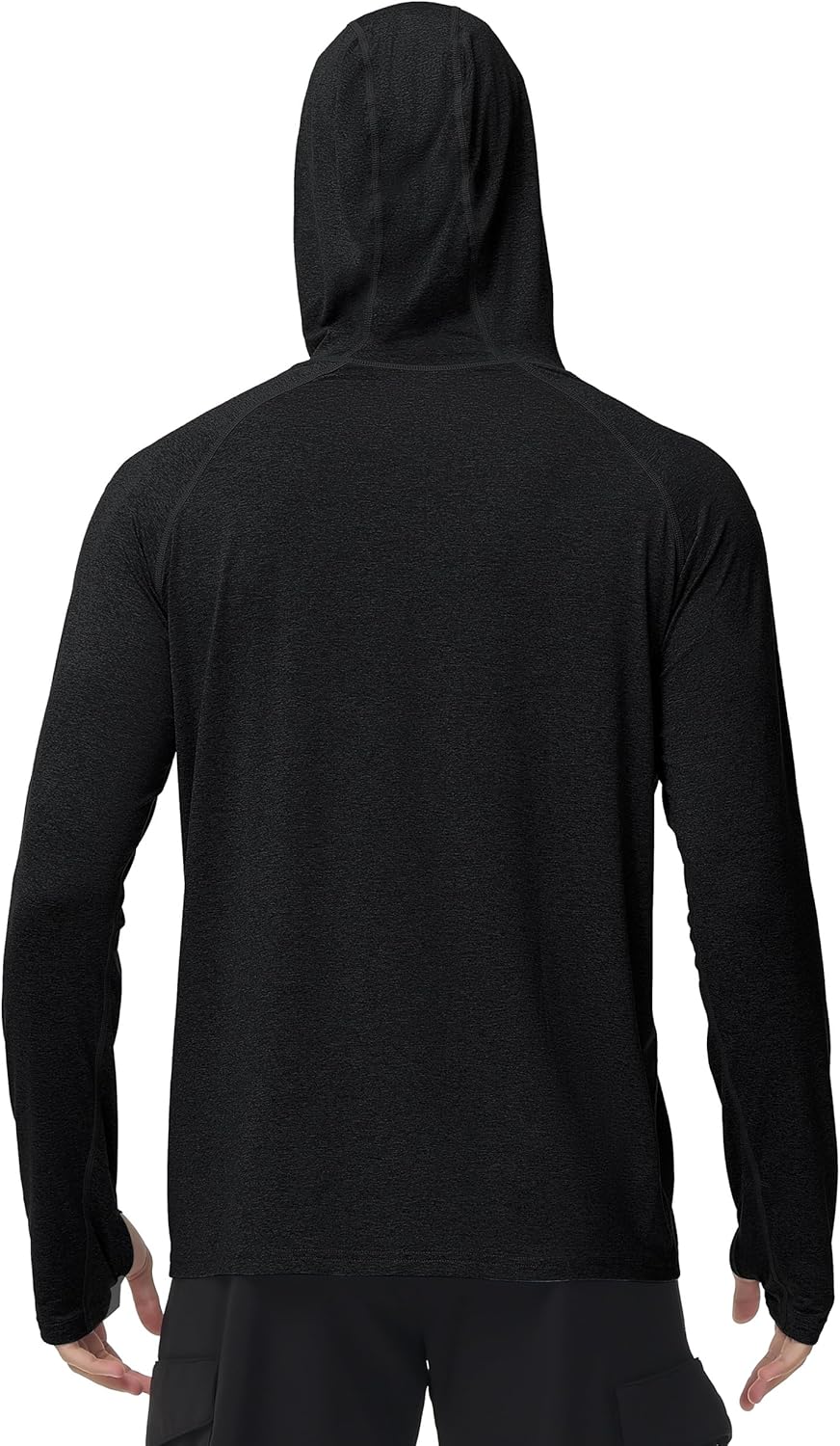 Roadbox Mens UPF 50+ Fishing Shirts, Long Sleeve UV Sun Hoodie, Hiking Running Swim Athletic Workout Shirt