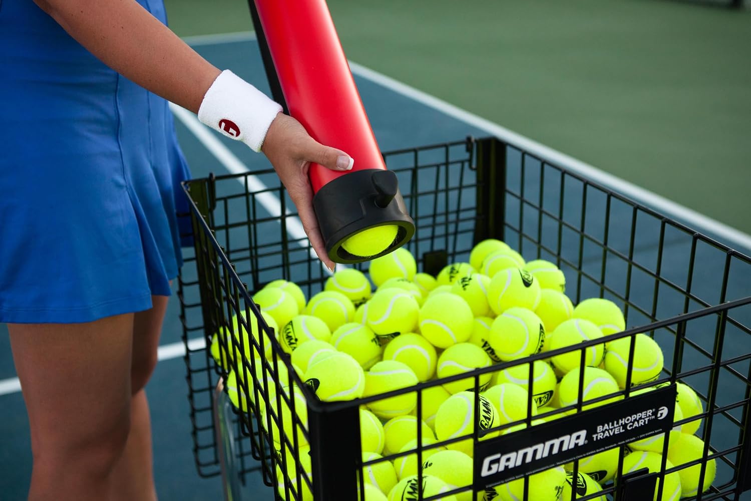 GAMMA Sports Pressureless Tennis Balls Box - Ideal for Practice, Teaching, and Training with High-Visbility Felt - Indoor and Outdoor Court Play - 48 and 75 Pack Sizes