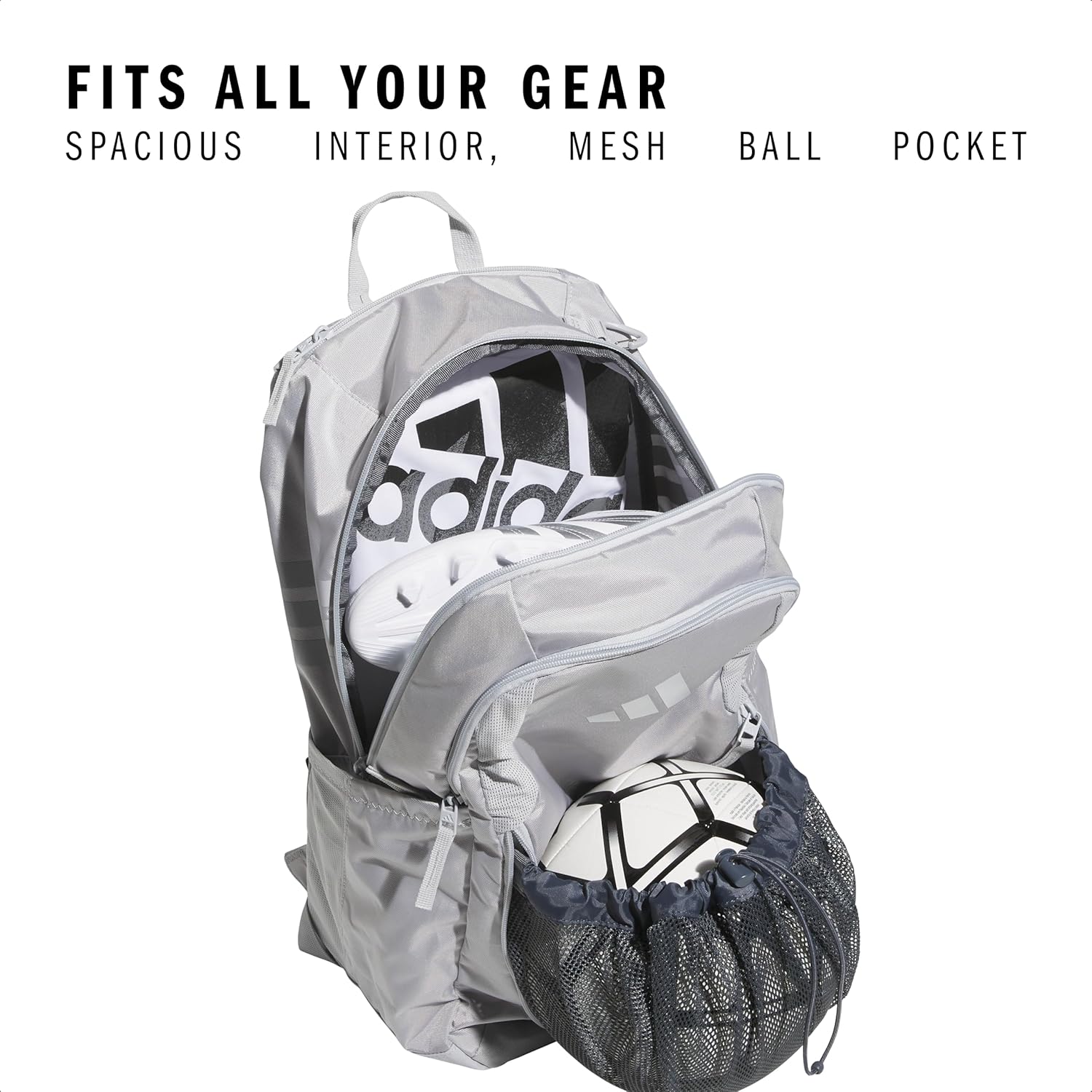 adidas Stadium Team Sports Backpack for Men and Women (36l) Durable Athletic Laptop Bag, Navy Blue/3.0, One Size