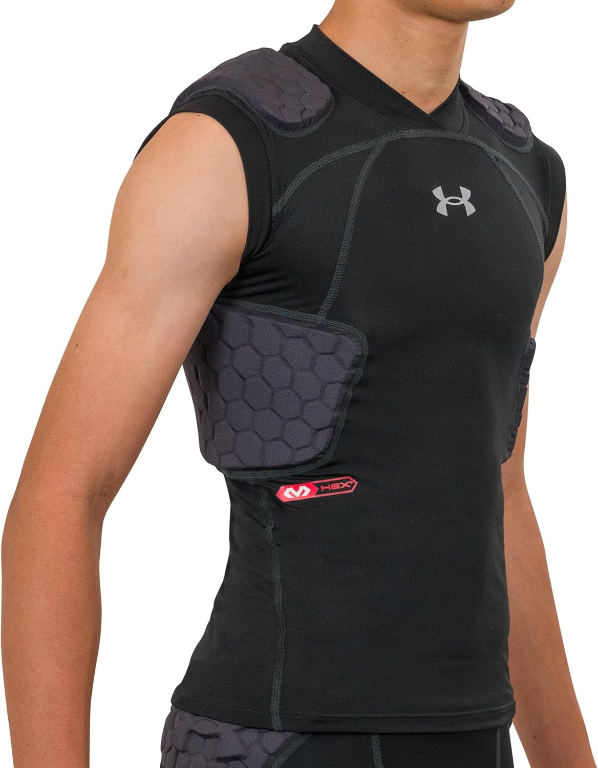 Under Armour Gameday Pro 5-Pad Football Shirt, Comfortable Compression & Protection for Practice & Game Day, Youth/ Boys