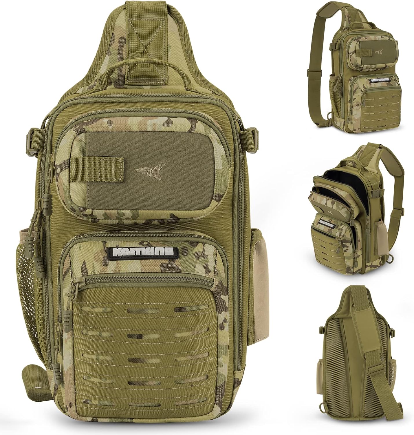 KastKing BlowBak Tactical Sling Tackle Bag-Lightweight Fishing Backpack Storge Fishing Gear and Equipment,Gift for Men