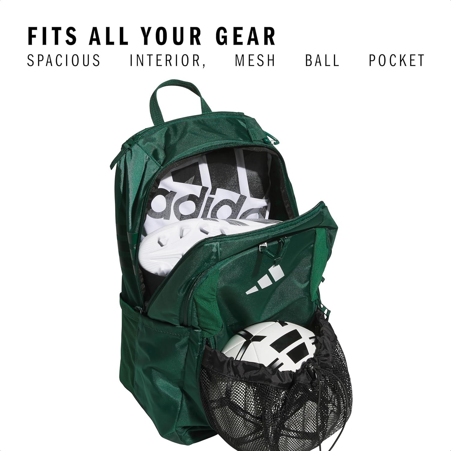 adidas Stadium Team Sports Backpack for Men and Women (36l) Durable Athletic Laptop Bag, Navy Blue/3.0, One Size
