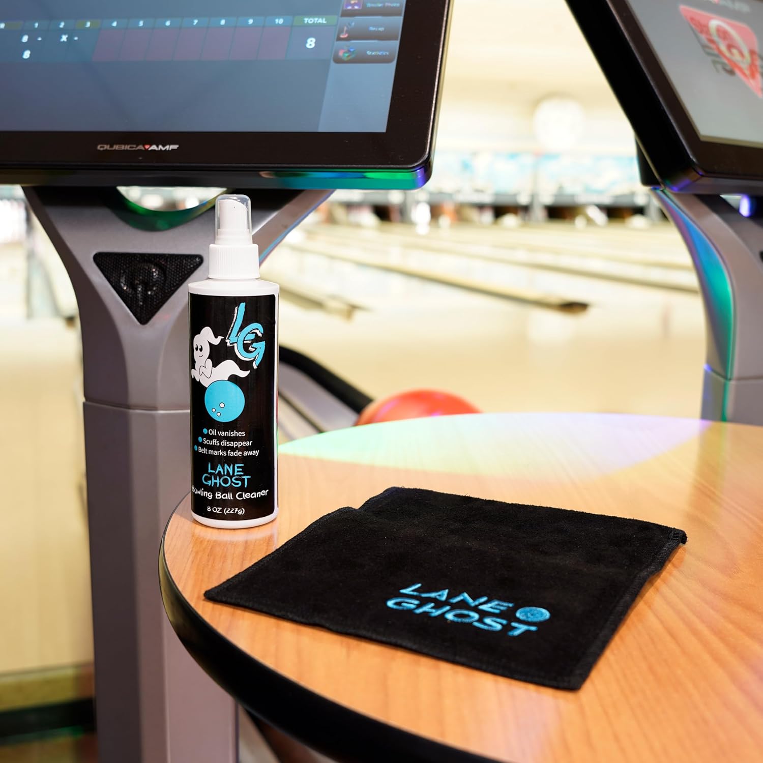 Bowling Ball Cleaner Spray - USBC Approved - Oil, Scuff, and Belt Mark Cleaner - Restores Tack and Prolongs Lifespan of Ball