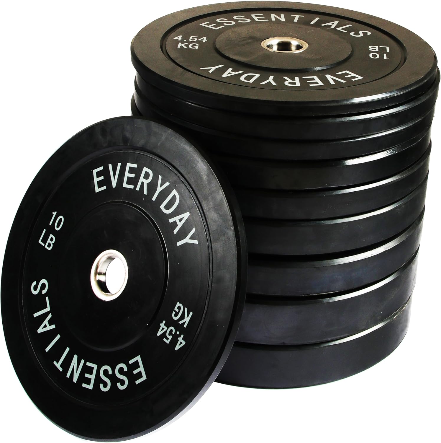2-Inch Olympic Bumper Plates, Perfect Weight Plates for Weightlifting and Strength Training, Multiple Weights Available