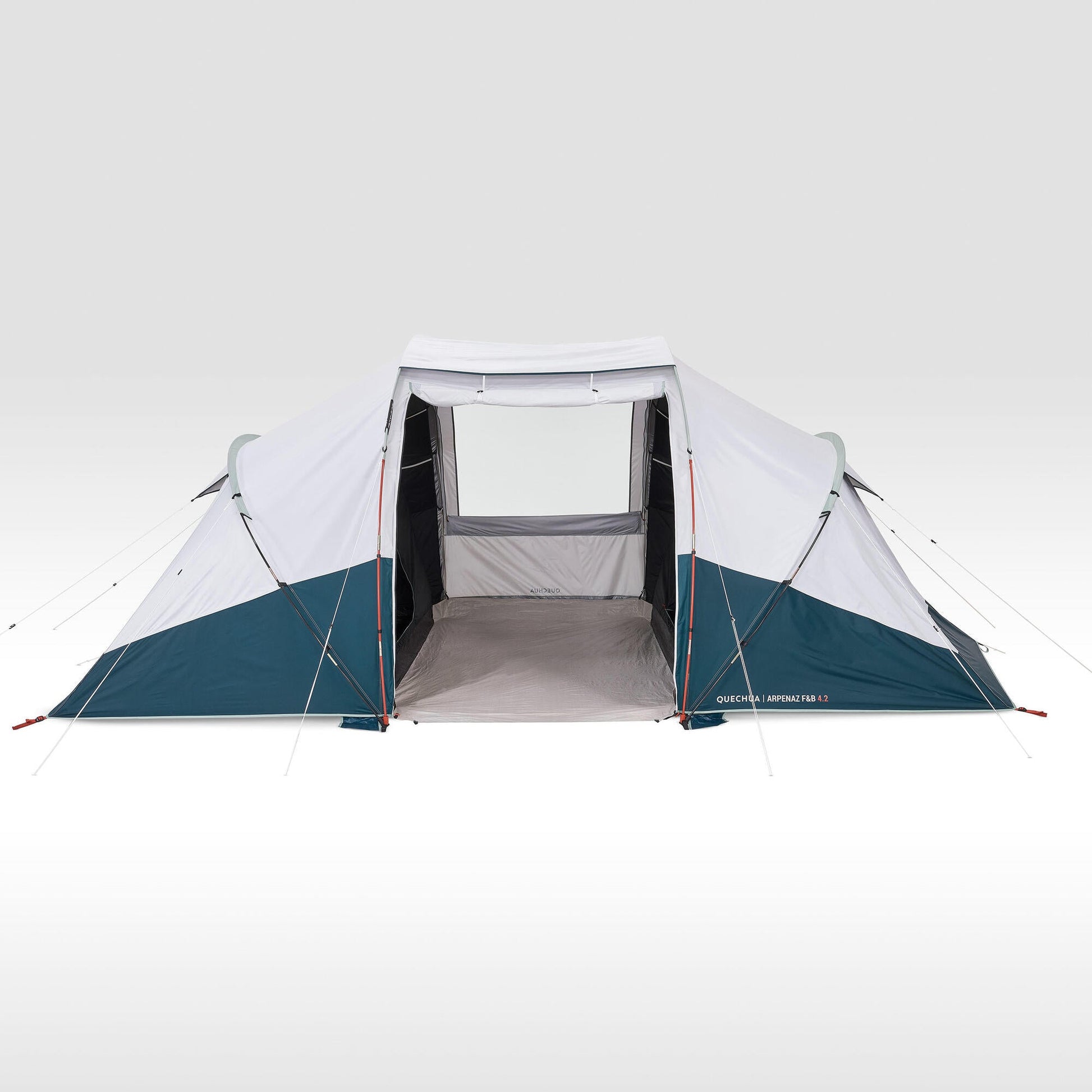 Quechua Arpenaz Fresh & Black Waterproof Family Camping Tent 4 Person 2 Room