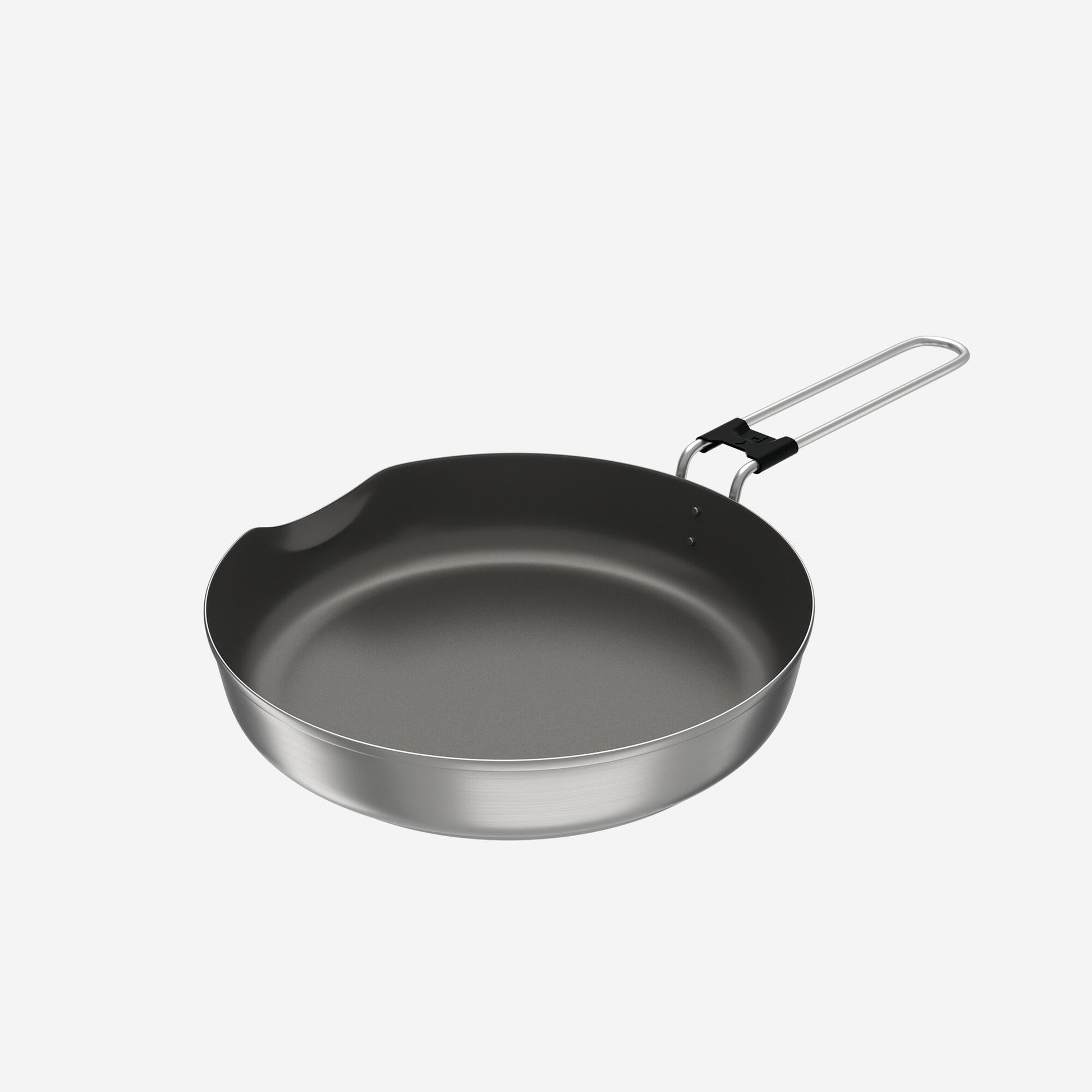 Quechua Stainless steel non-stick camping cookset 500 for 2 people - 15-piece