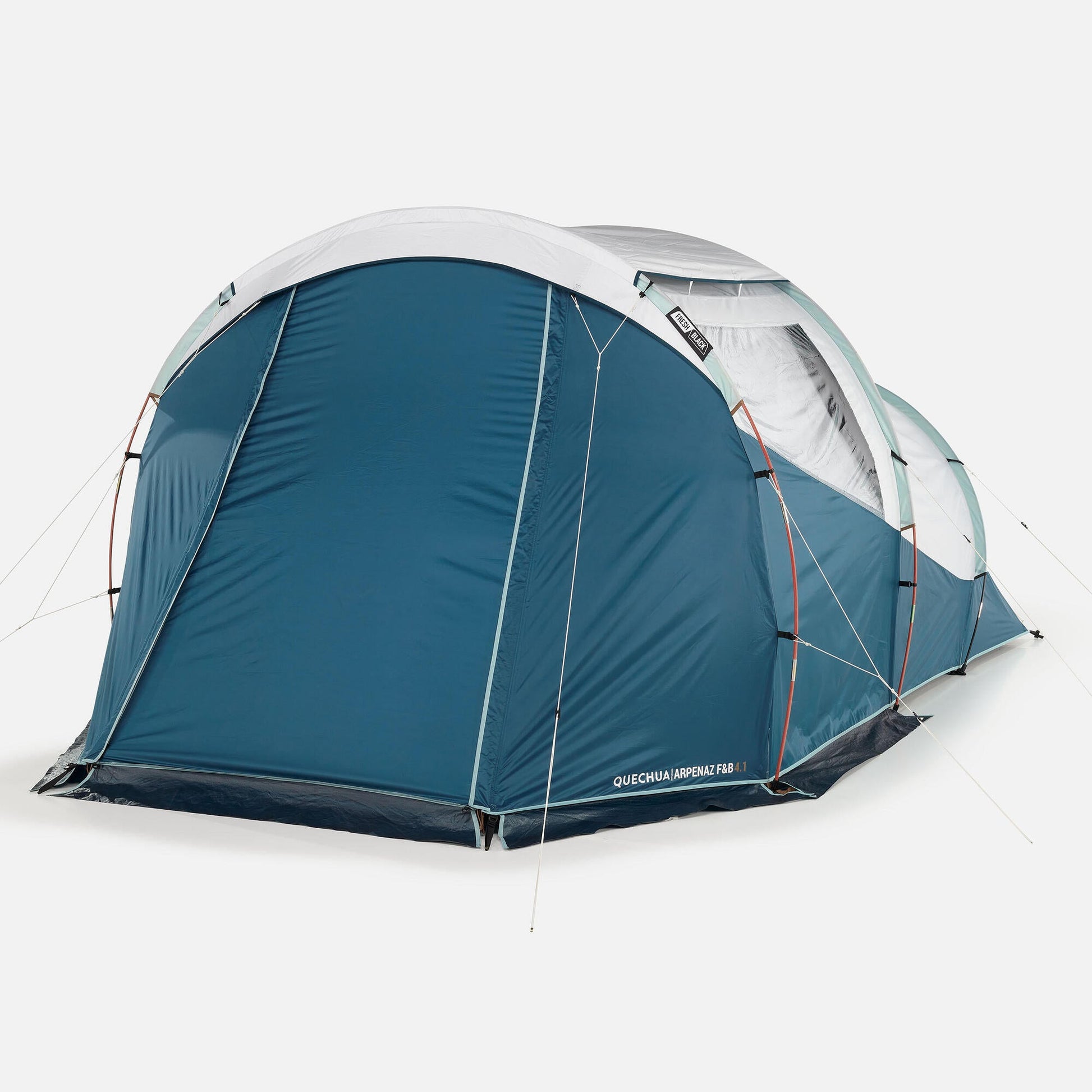 Quechua Arpenaz Fresh & Black Family Camping Tent 4 Person 1 Bedroom