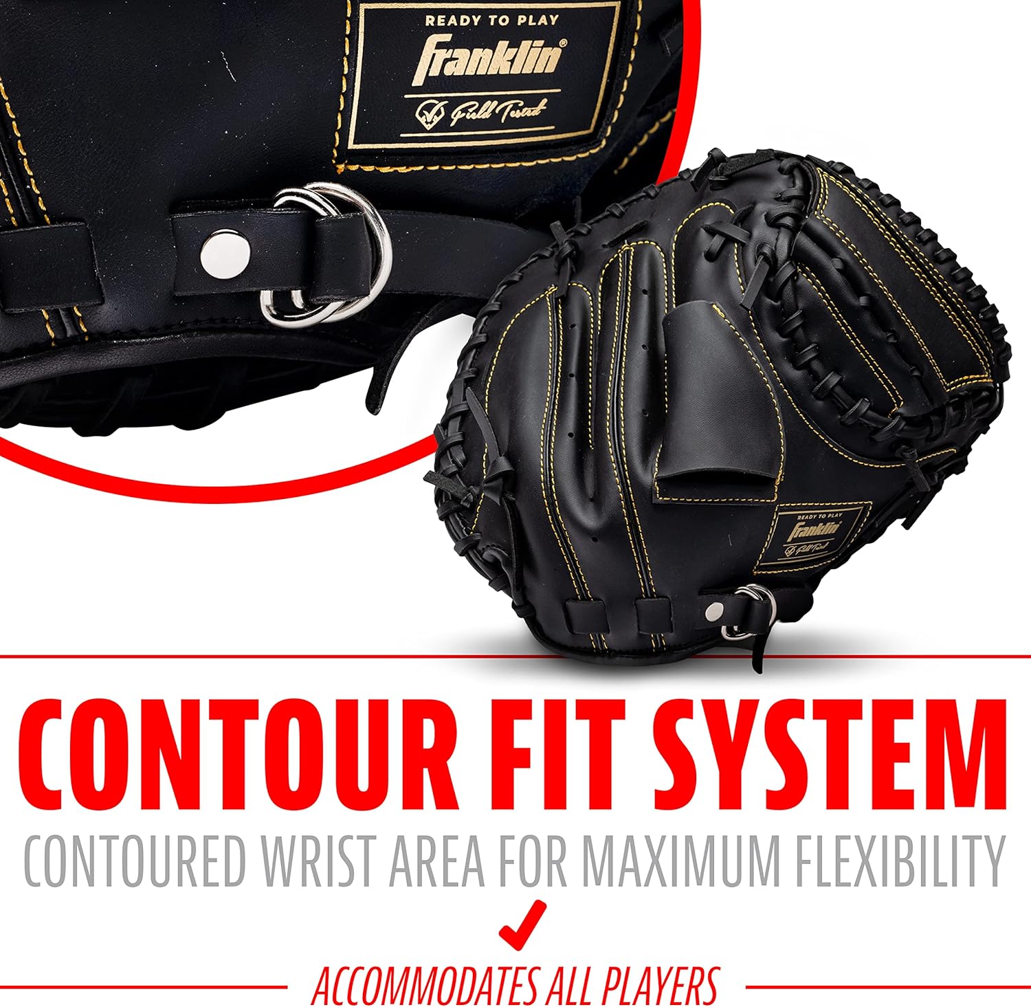 Franklin Sports Field Master Baseball and Softball Mitt
