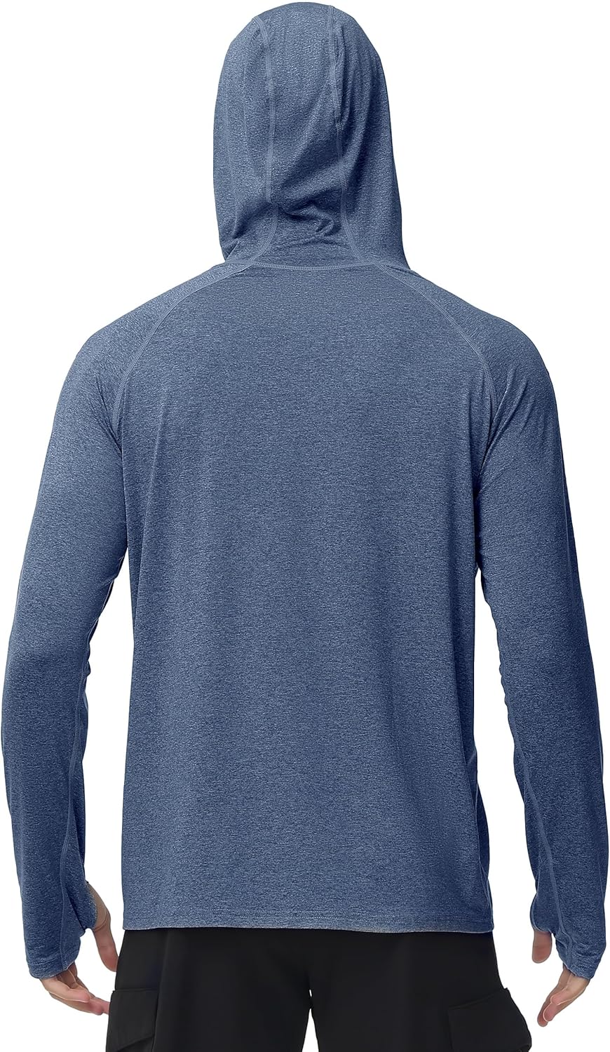 Roadbox Mens UPF 50+ Fishing Shirts, Long Sleeve UV Sun Hoodie, Hiking Running Swim Athletic Workout Shirt