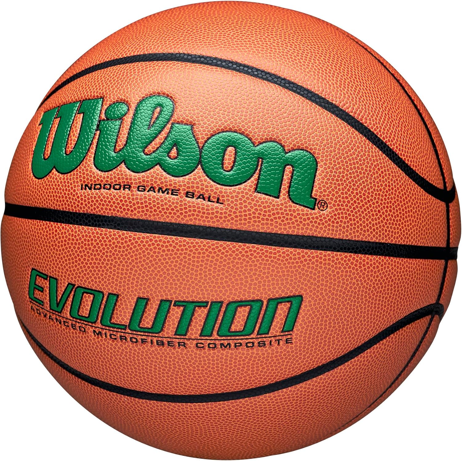 WILSON Evolution Indoor Game Basketballs - Size 5, Size 6 and Size 7