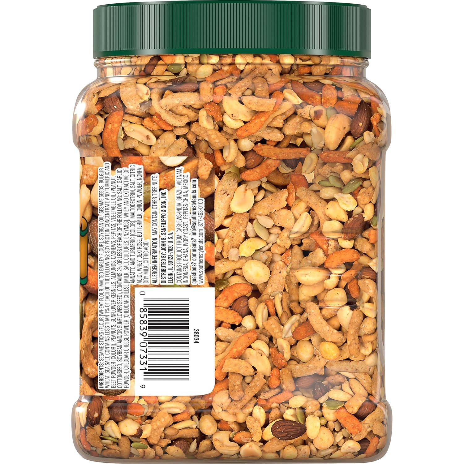 Southern Style Nuts Gourmet Hunter Bulk Trail Mix, 23 oz (Pack of 1), Sesame Sticks, Roasted Peanuts, Sunflower Kernels, Almonds, Cashews & Pepitas, Mixed Nuts, Snacks for Adults & Kids