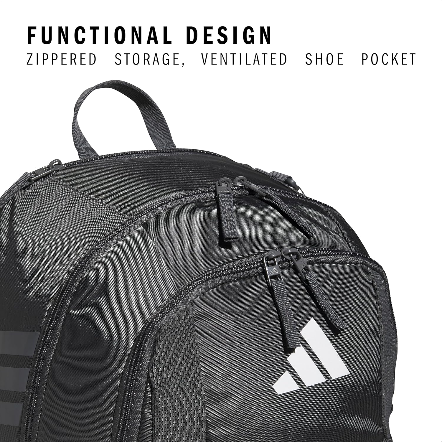 adidas Stadium Team Sports Backpack for Men and Women (36l) Durable Athletic Laptop Bag, Navy Blue/3.0, One Size