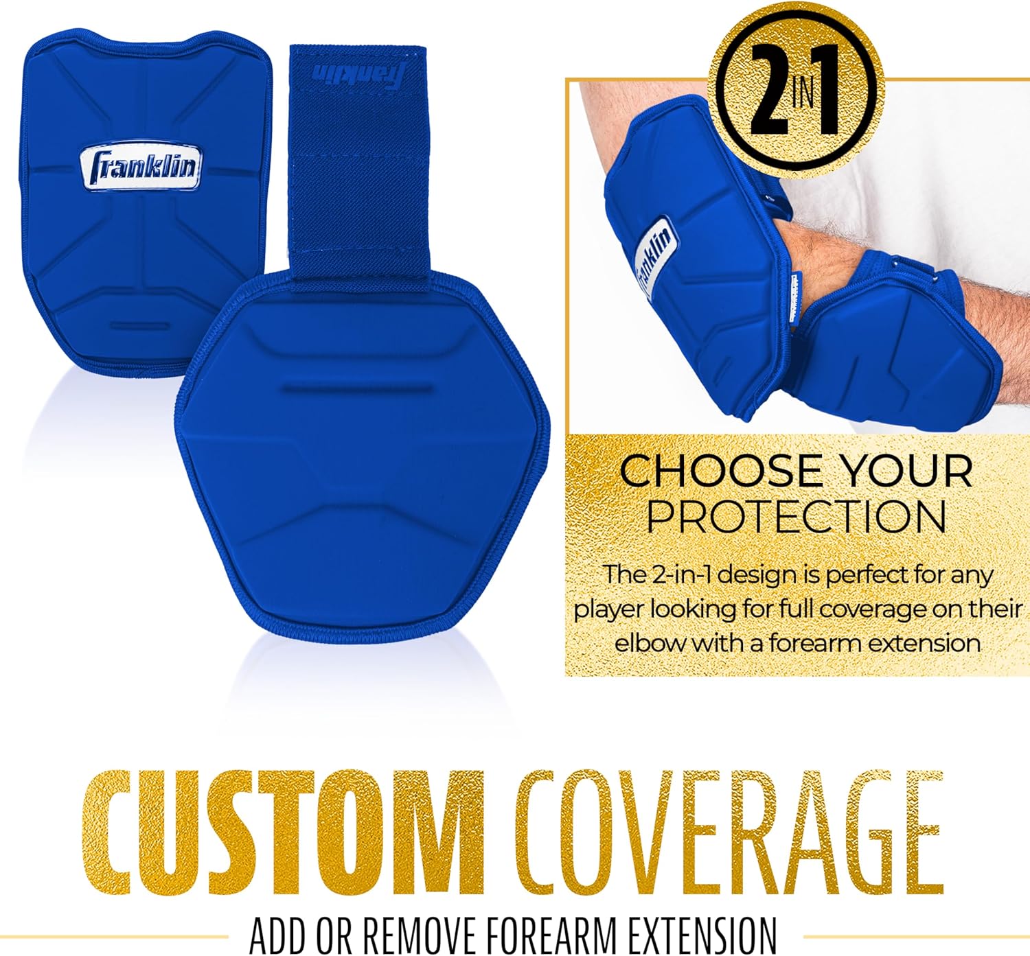 Franklin Sports Baseball Elbow Guard - PRT Series Adult and Youth Baseball + Softball Elbow Shield for Batting