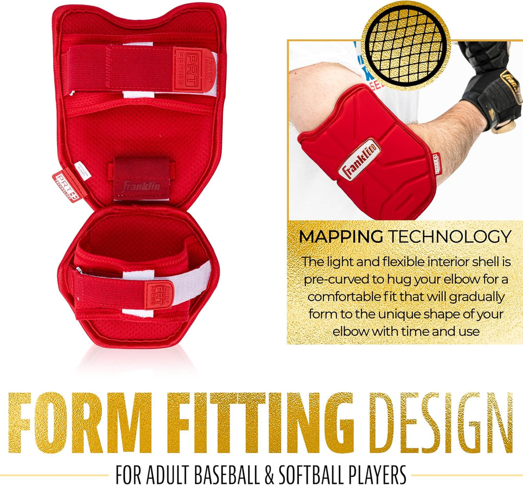 Franklin Sports Baseball Elbow Guard - PRT Series Adult and Youth Baseball + Softball Elbow Shield for Batting