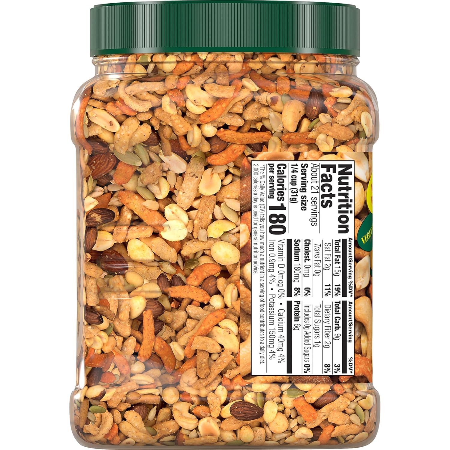 Southern Style Nuts Gourmet Hunter Bulk Trail Mix, 23 oz (Pack of 1), Sesame Sticks, Roasted Peanuts, Sunflower Kernels, Almonds, Cashews & Pepitas, Mixed Nuts, Snacks for Adults & Kids