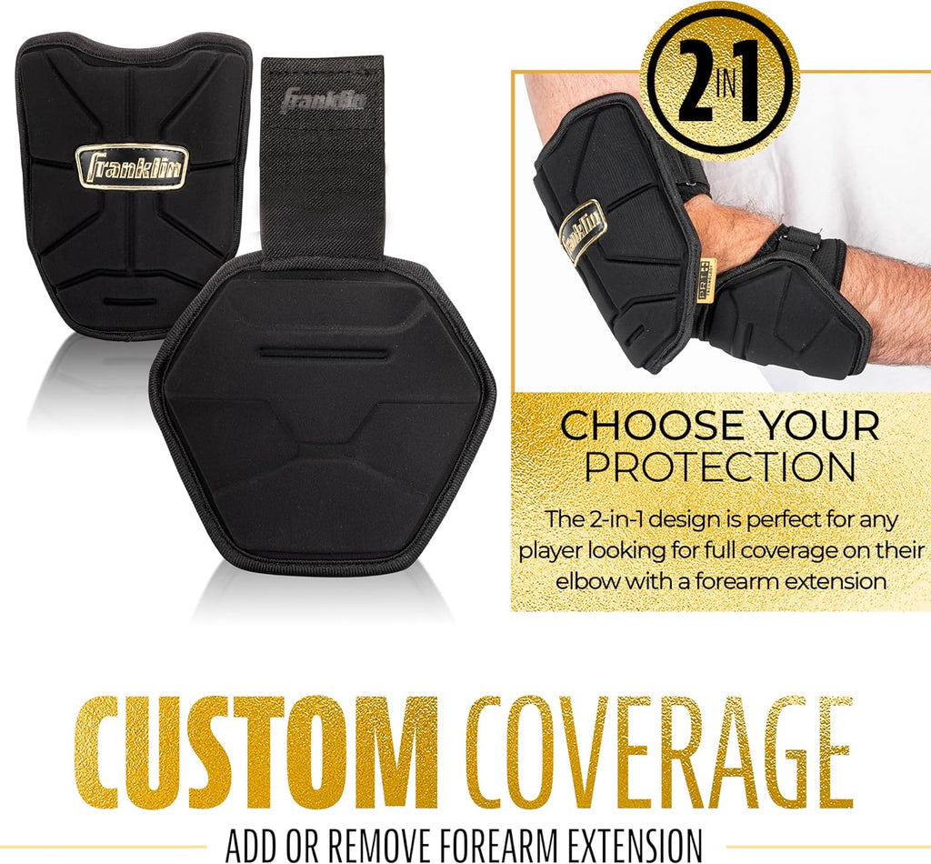 Franklin Sports Baseball Elbow Guard - PRT Series Adult and Youth Baseball + Softball Elbow Shield for Batting