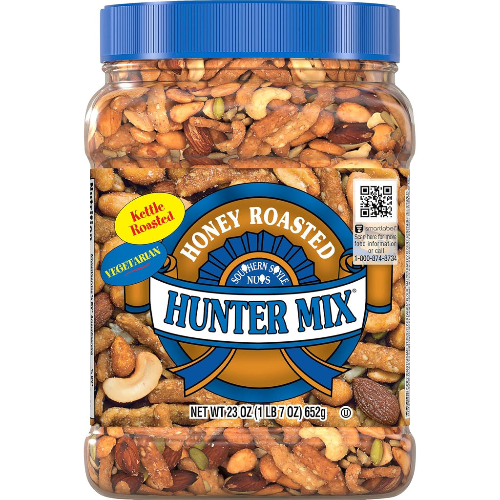 Southern Style Nuts Gourmet Hunter Bulk Trail Mix, 23 oz (Pack of 1), Sesame Sticks, Roasted Peanuts, Sunflower Kernels, Almonds, Cashews & Pepitas, Mixed Nuts, Snacks for Adults & Kids