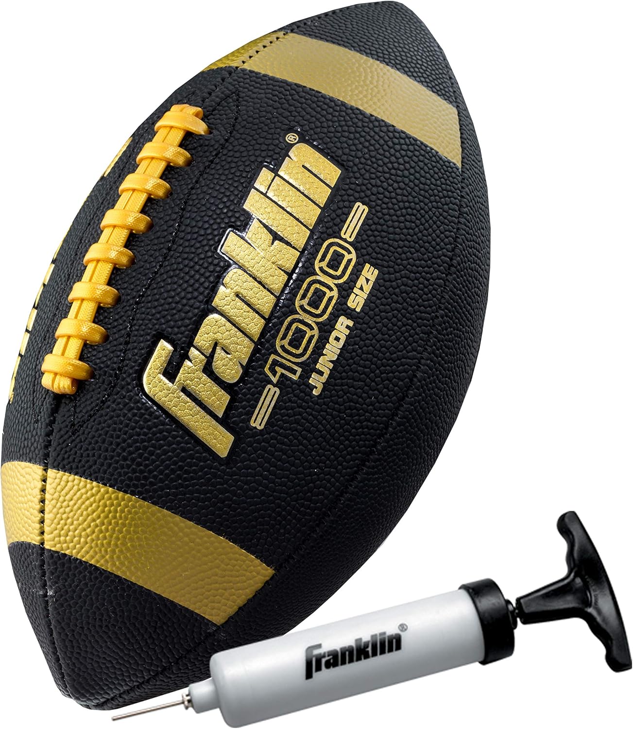 Franklin Sports Youth + Adult Footballs - Extra Grip 1000 Official Size, Junior + Pee Wee Kids - 1 + 12 Packs