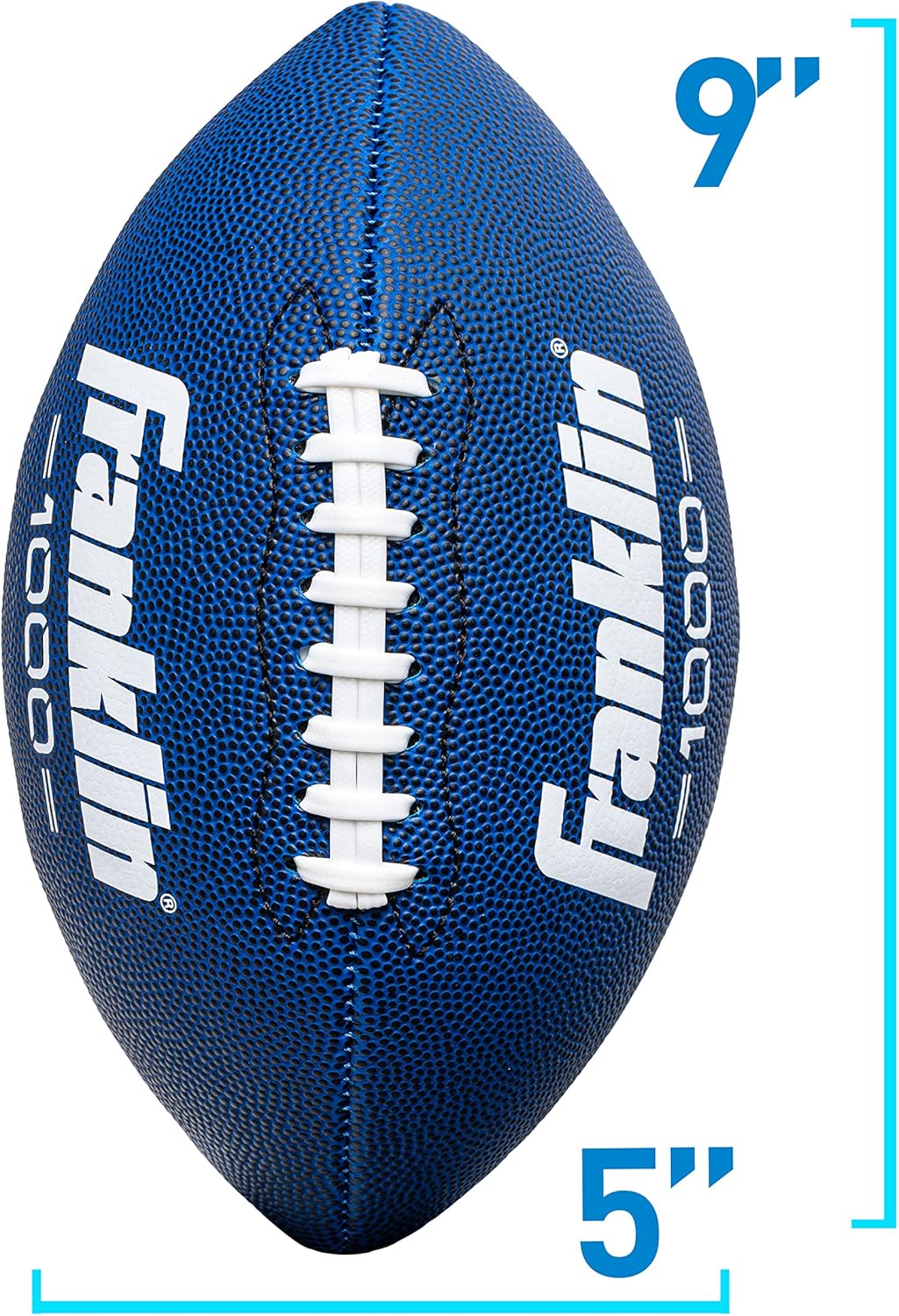 Franklin Sports Youth + Adult Footballs - Extra Grip 1000 Official Size, Junior + Pee Wee Kids - 1 + 12 Packs