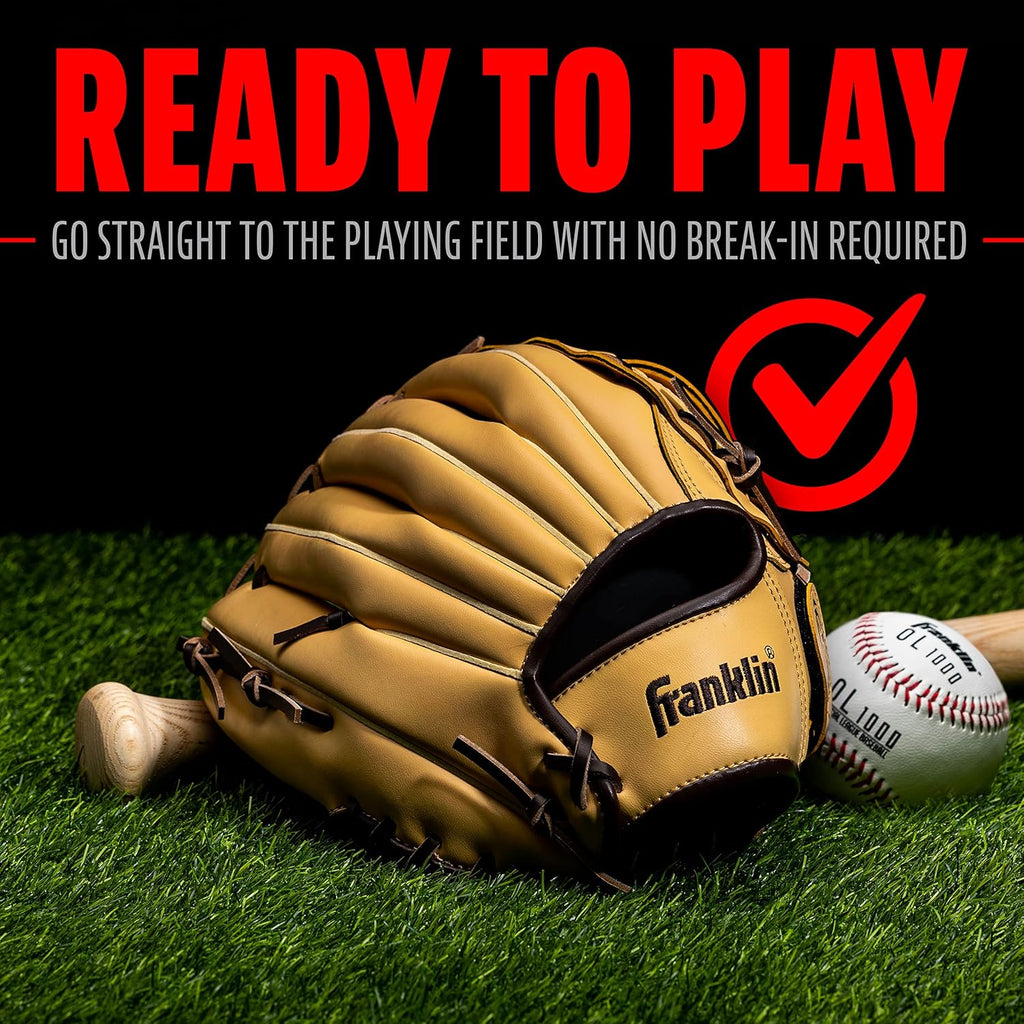 Franklin Sports Field Master Baseball and Softball Mitt