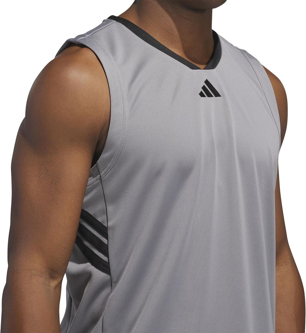 adidas Men's Basketball Legends 3-Stripes Tank Top